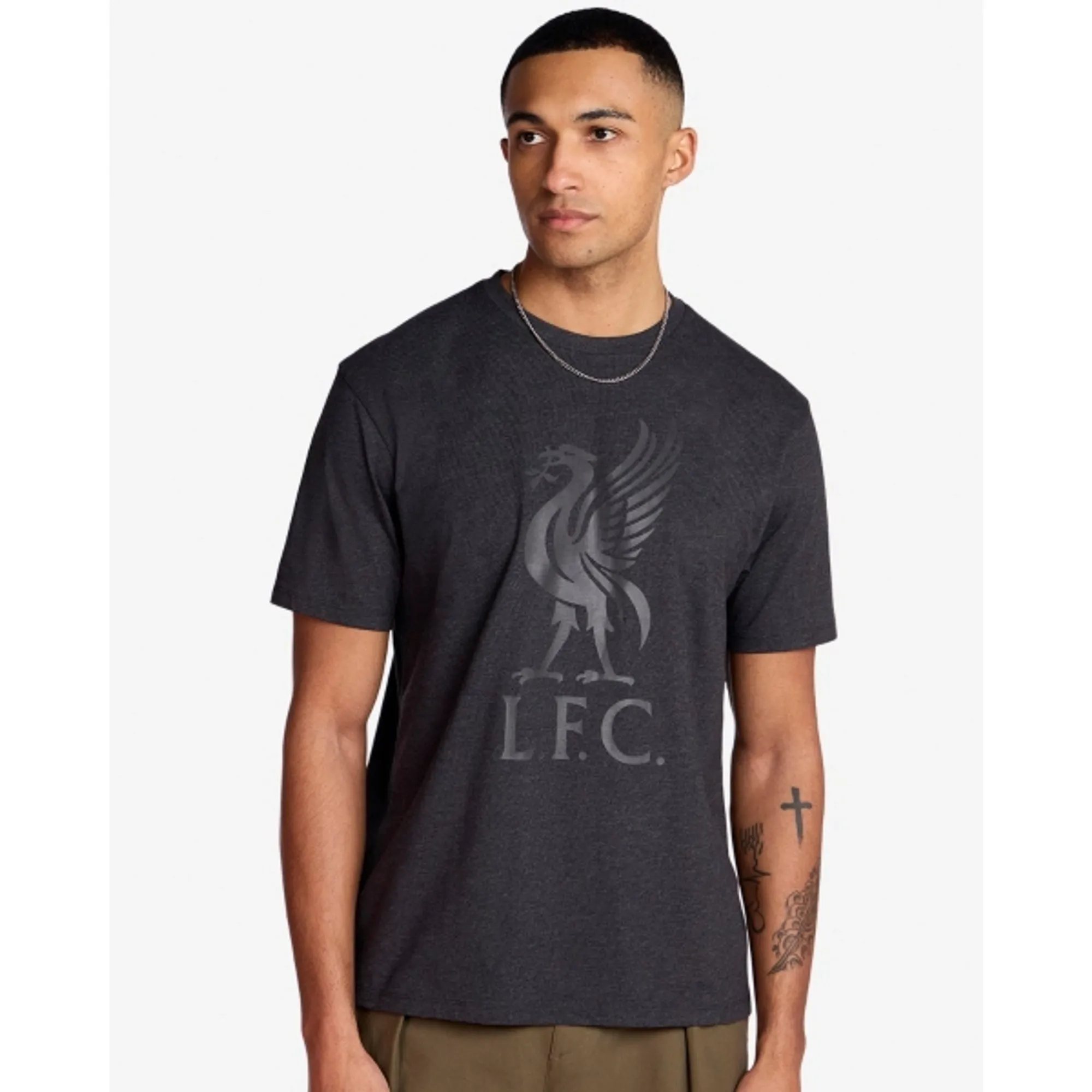 LFC Mens Liverbird Tee Grey