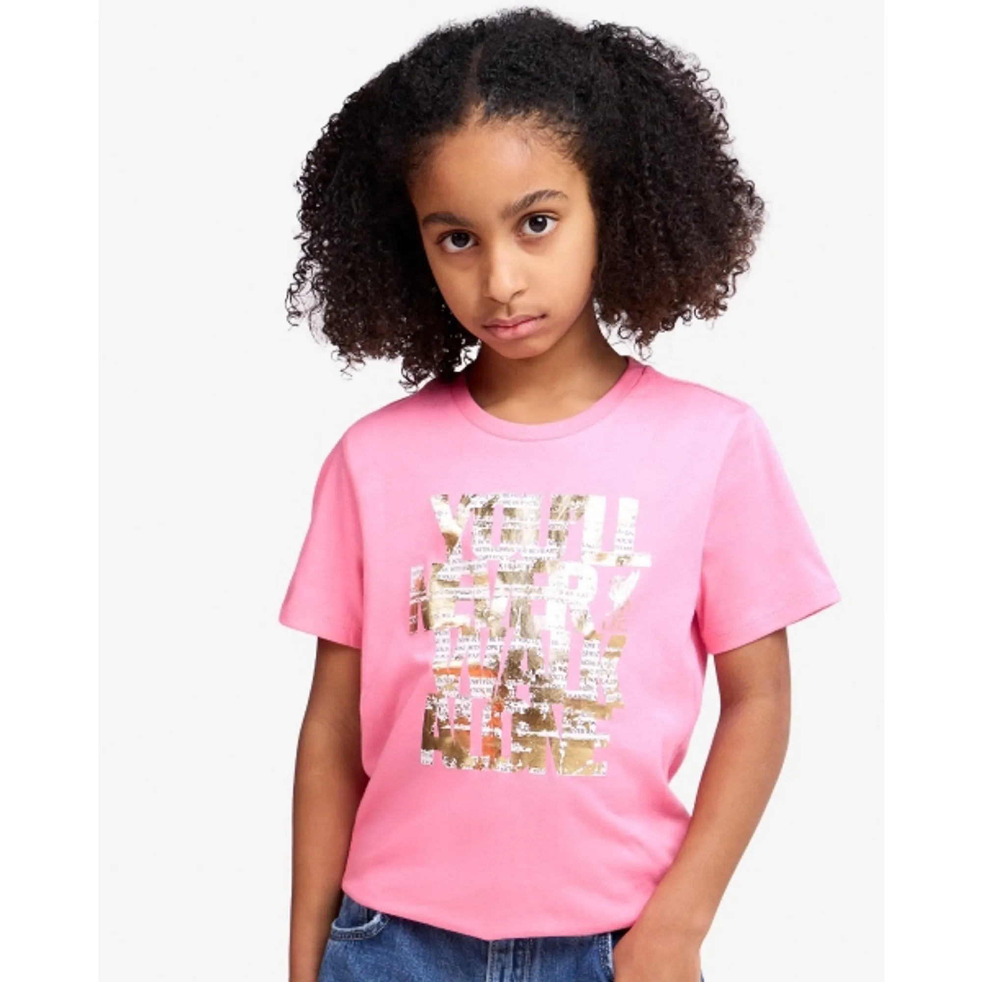 LFC Juniors YNWA Foil Tee Pink