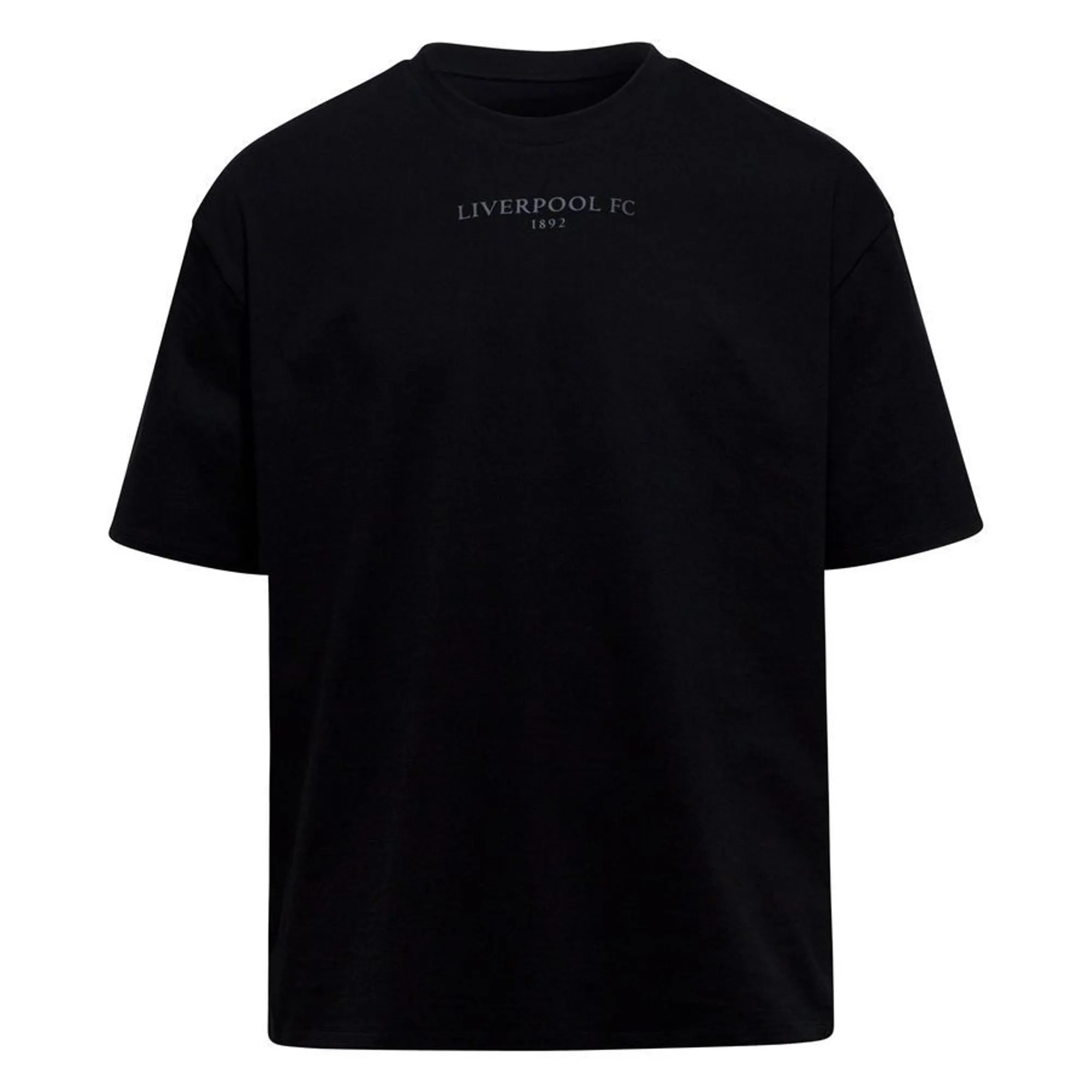 LFC Mens Oversized Anfield Photo Tee Black