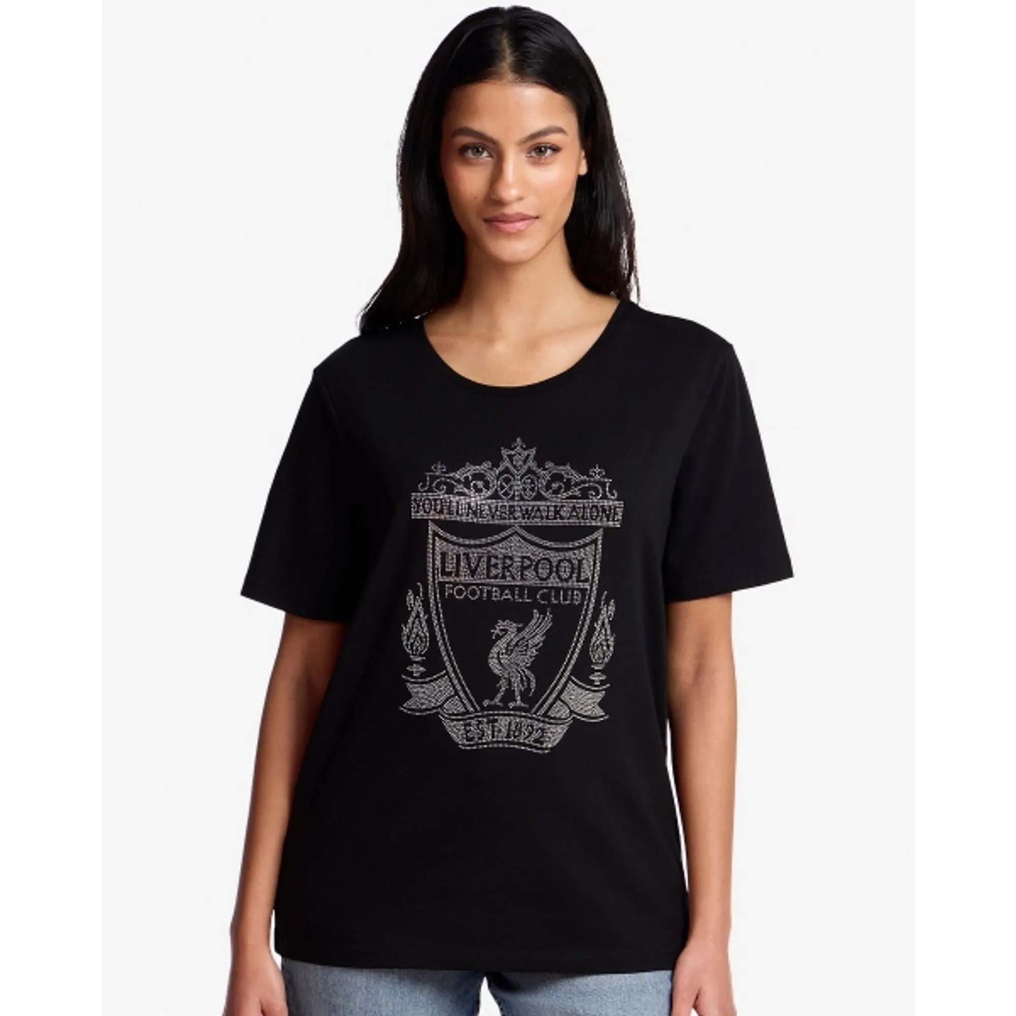 LFC Womens Diamanté Tee Black