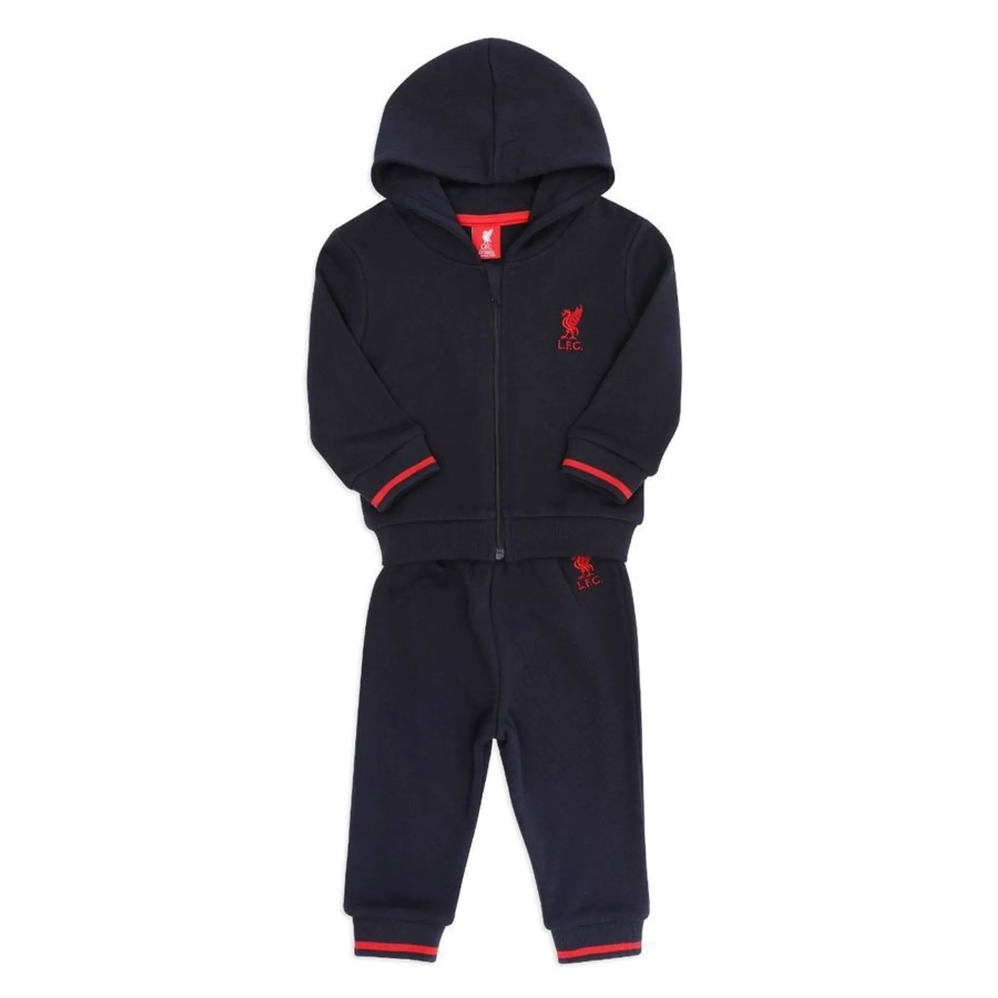 LFC Baby Zip Through Jog Set Navy
