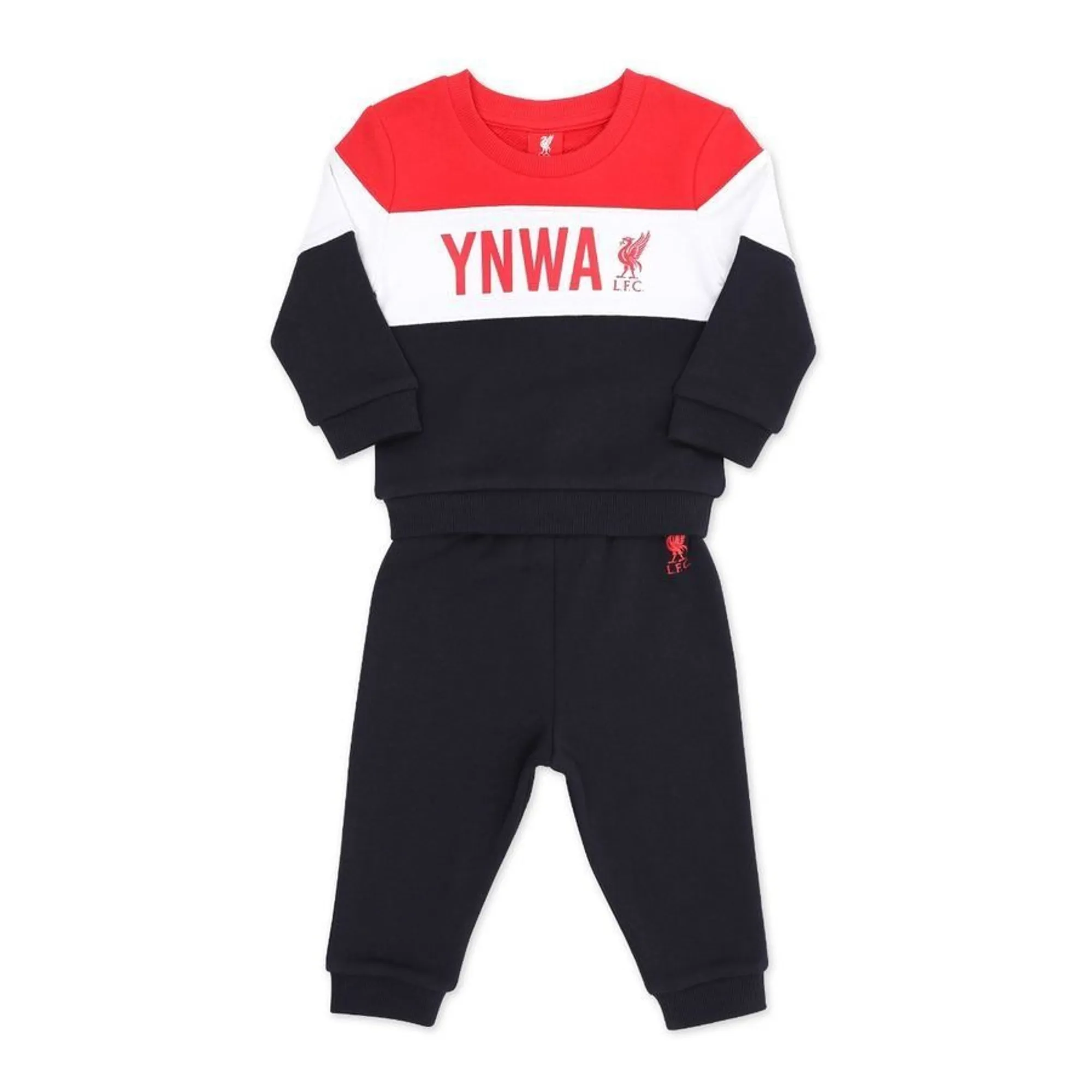 LFC Baby Panel Jog Set Red, White & Navy
