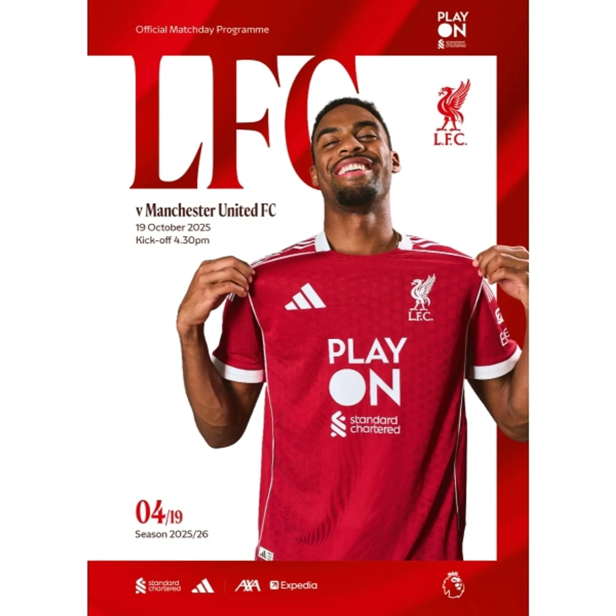 Matchday Programme - LFC Vs Manchester United - 19/10/2025