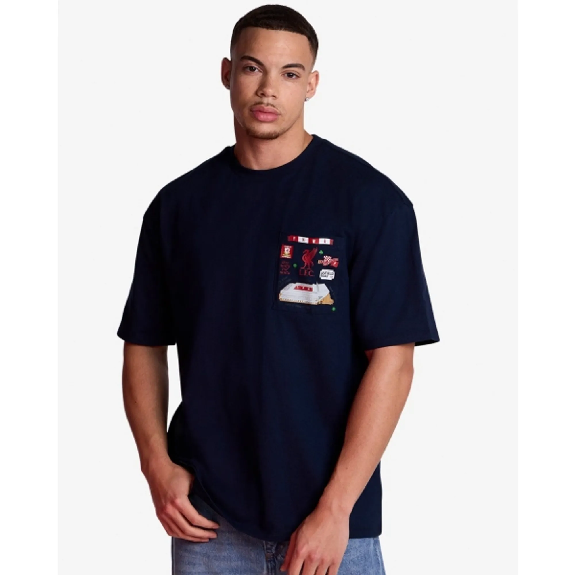 LFC Landmarks Mens Oversize Tee Navy
