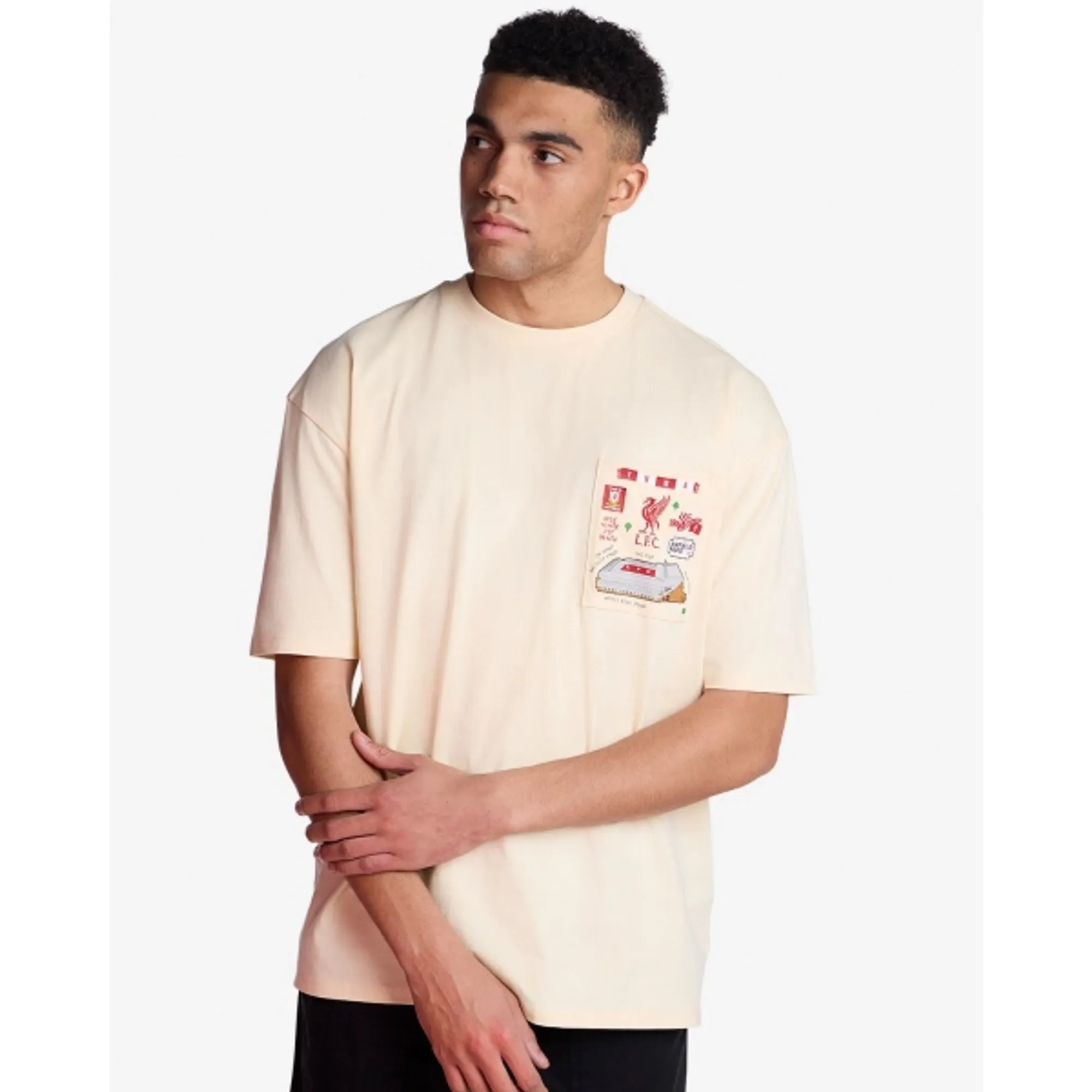 LFC Landmarks Mens Oversize Tee Ecru
