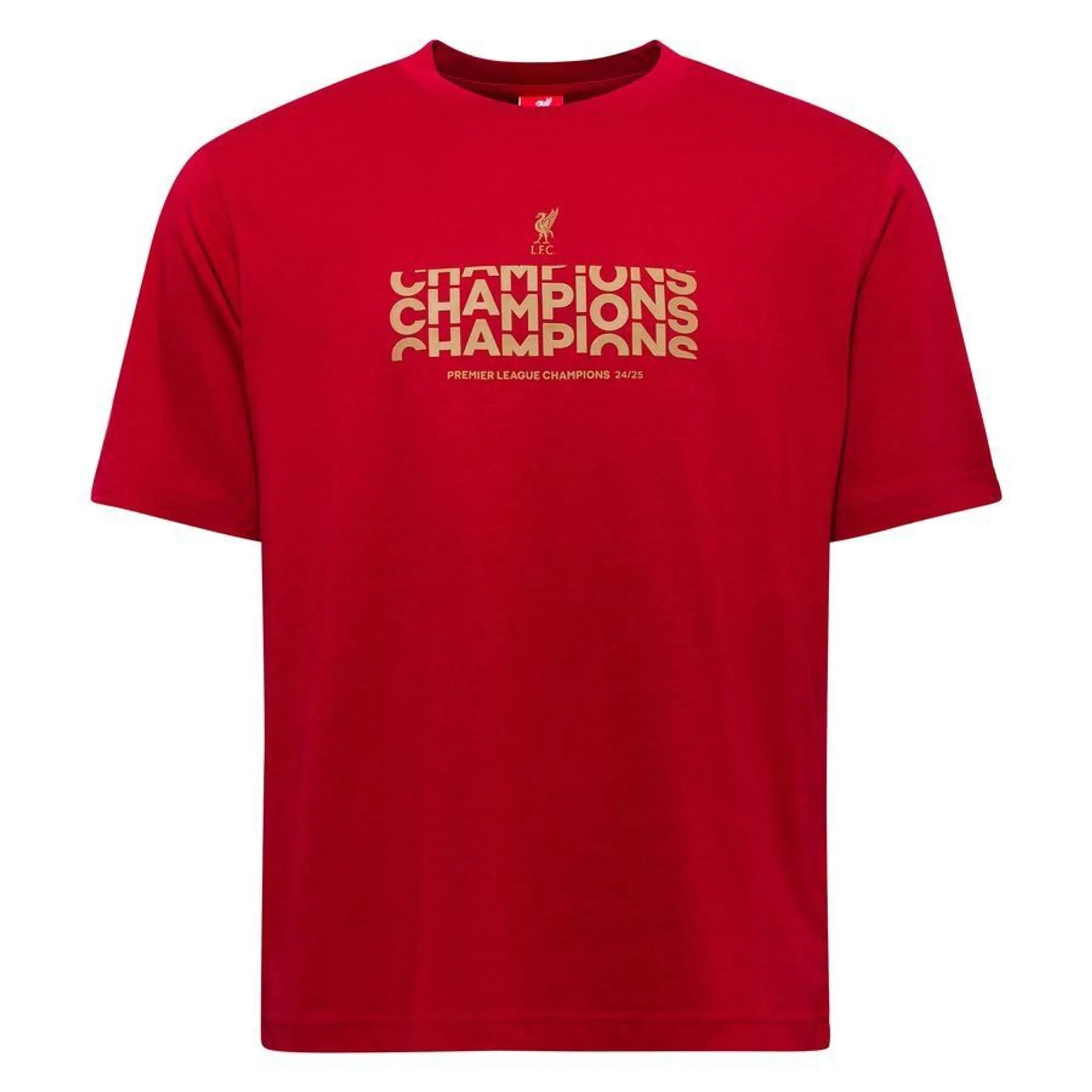 LFC Mens Champions Text Tee Red