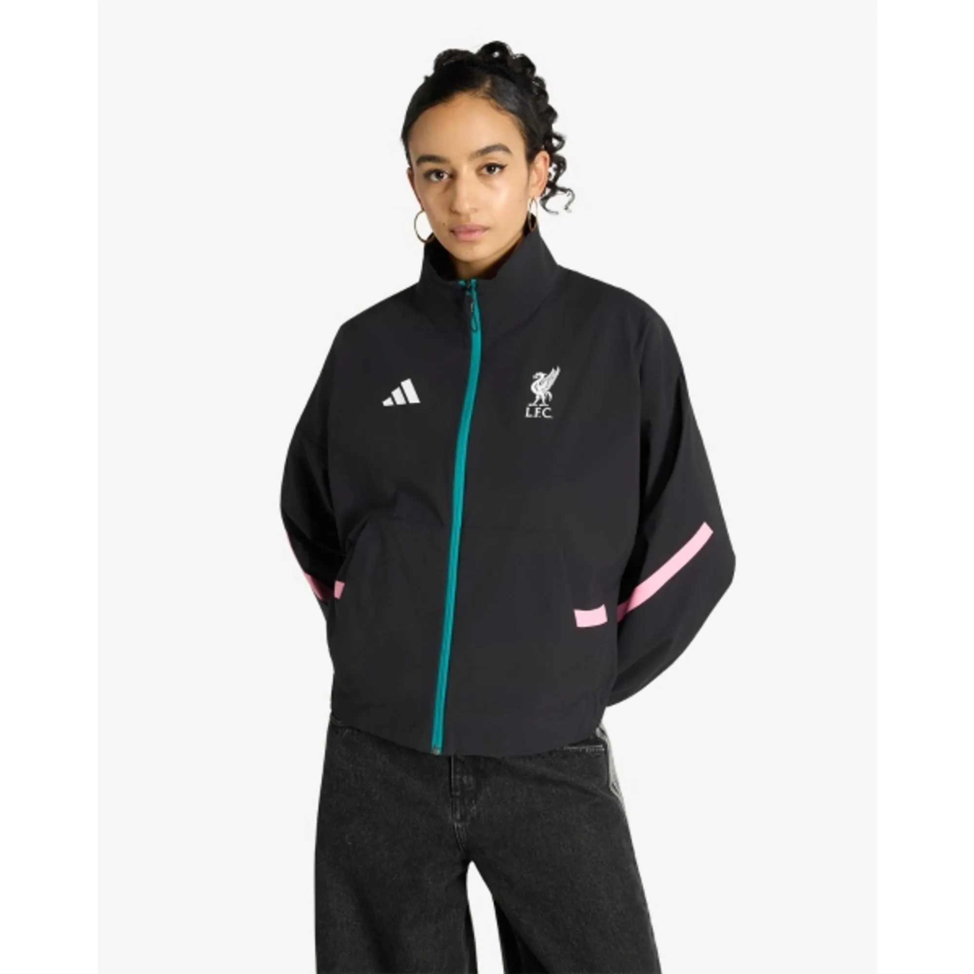 LFC adidas Womens 25/26 Z.N.E Anthem Jacket Black