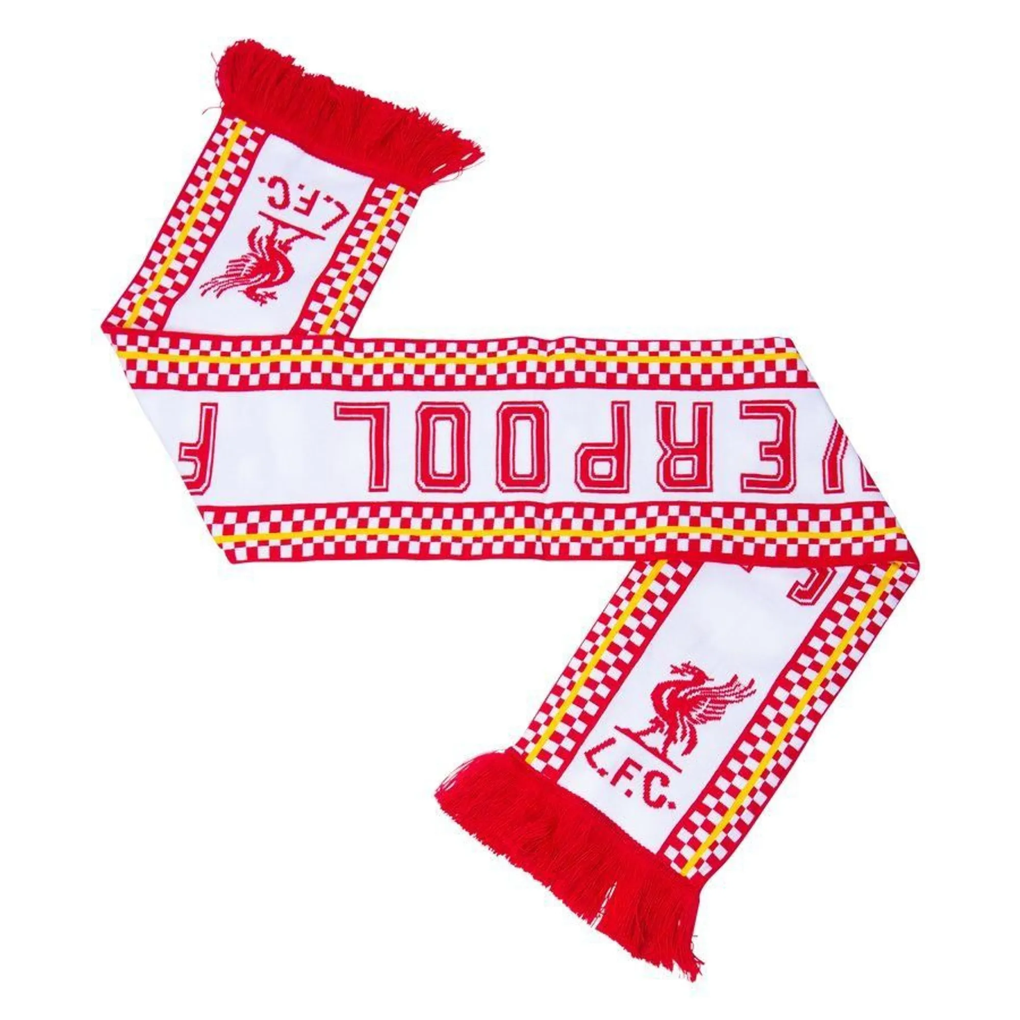 LFC Adults 86 Checker Scarf Red
