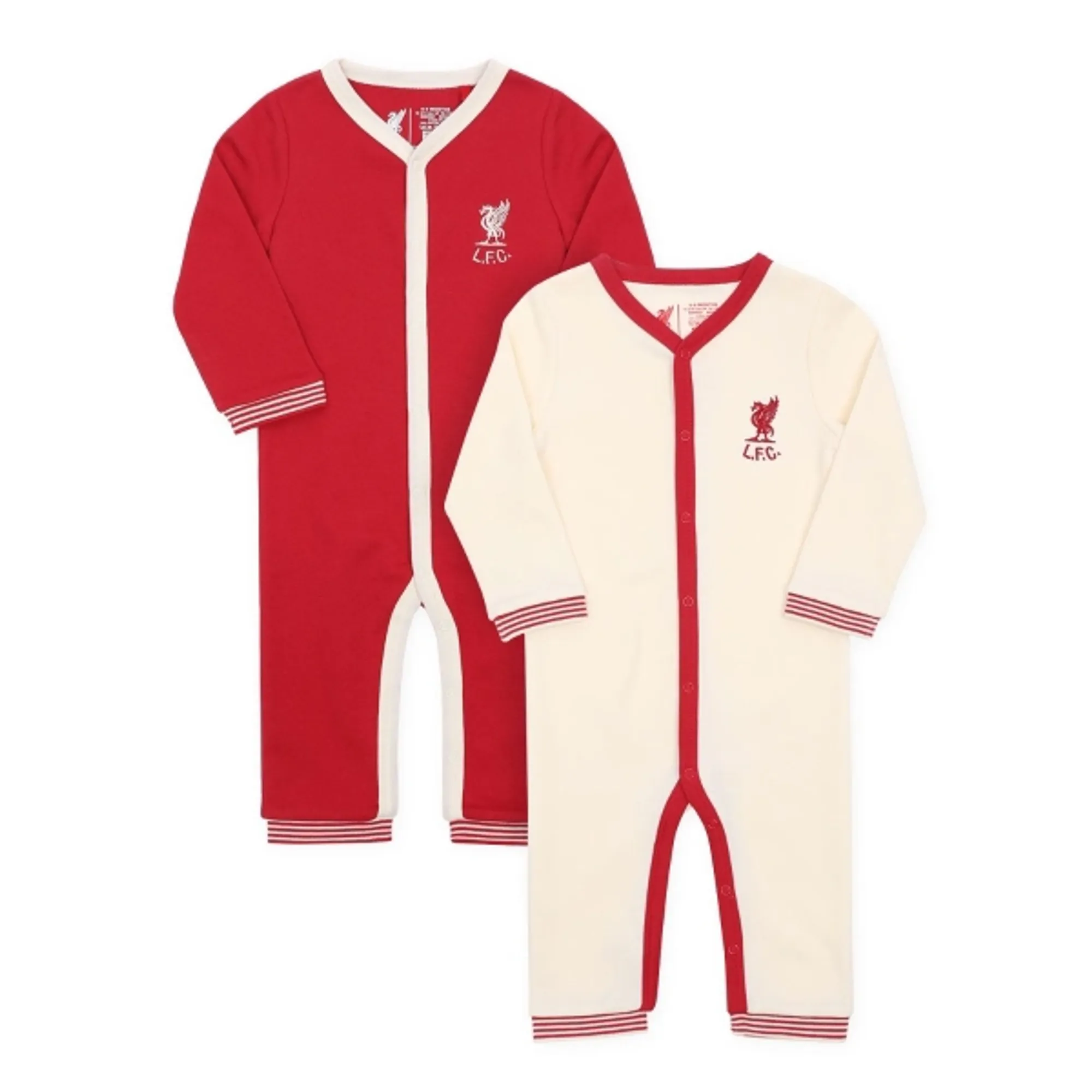 LFC Baby 2Pk Shankly Sleepsuits Red