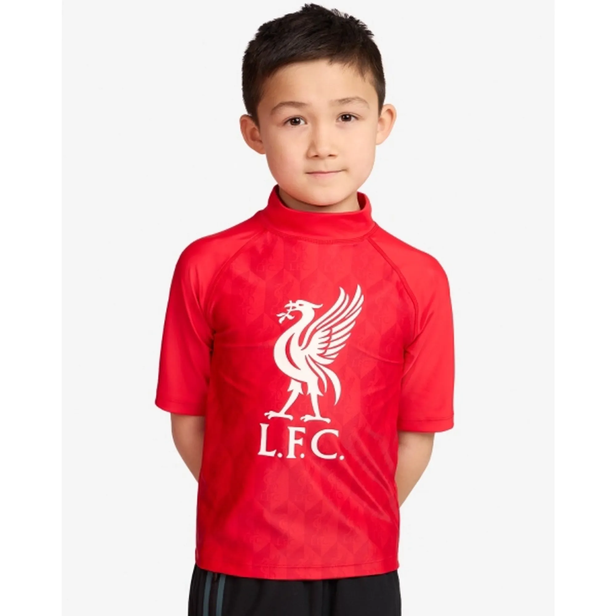 LFC Juniors GEO AOP Rash Top Red
