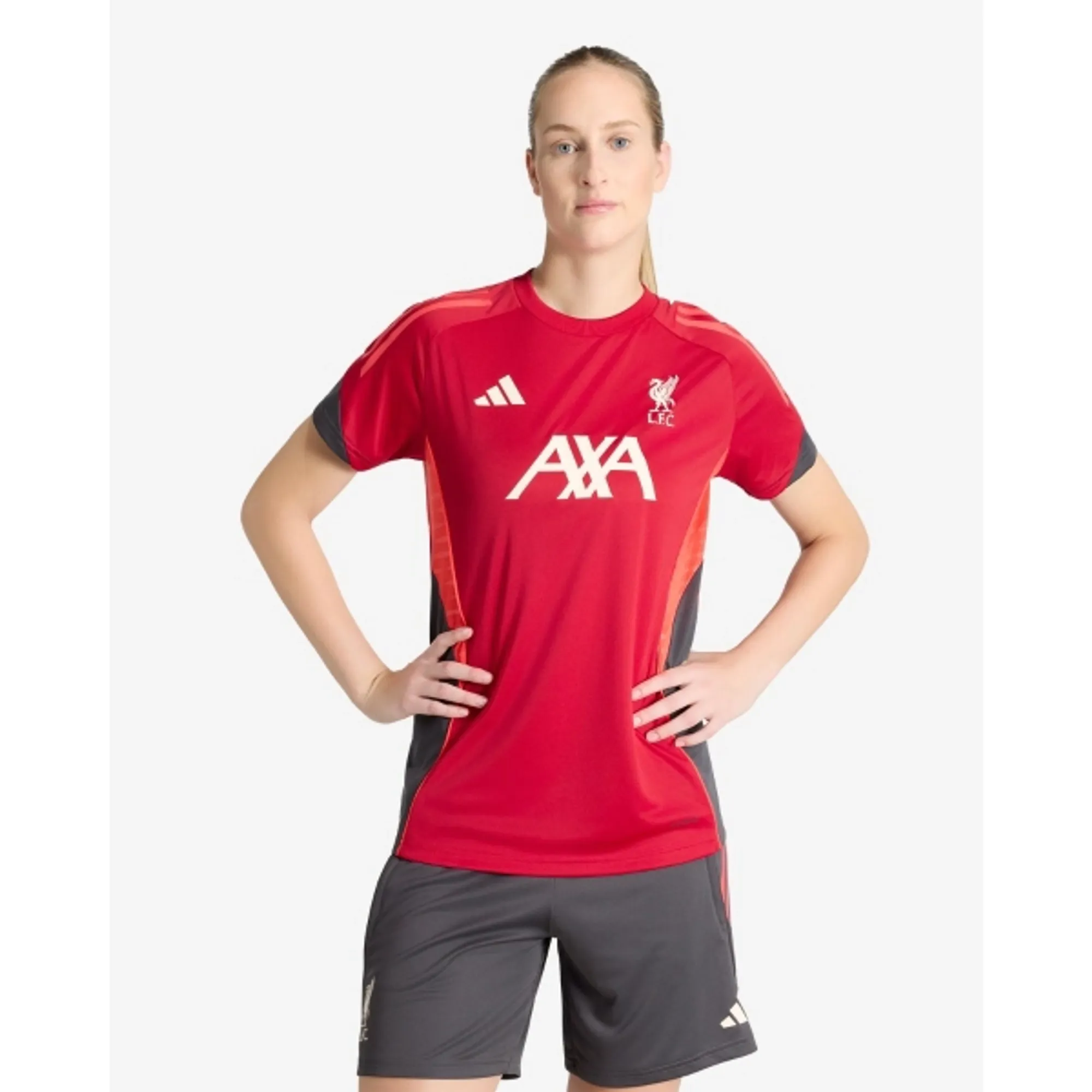 LFC adidas Womens 25/26 Short Sleeve Tee Red