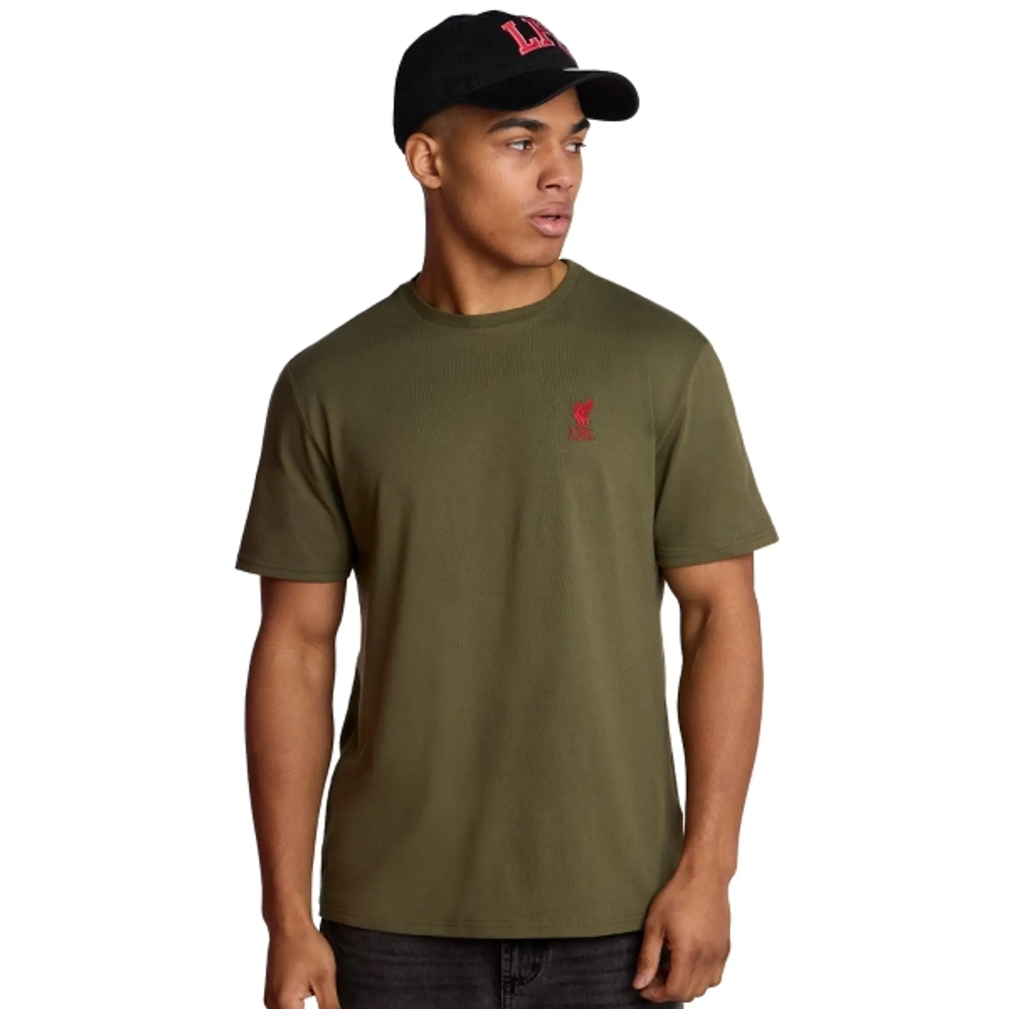 LFC Mens Liverbird Emblem Tee Khaki