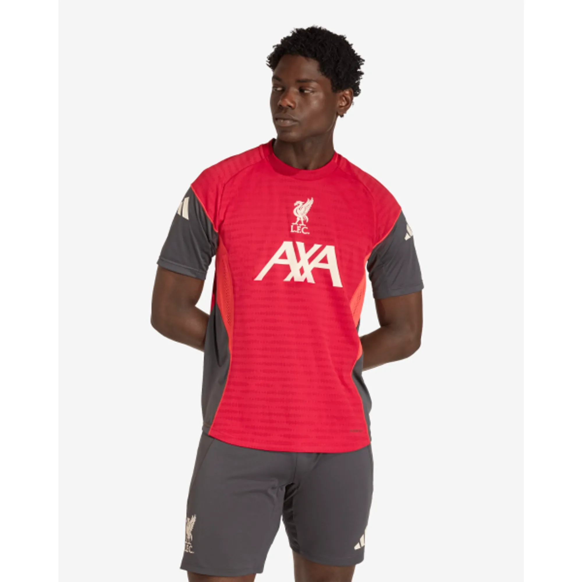 LFC adidas Mens 25/26 Short Sleeve Pro Top Red