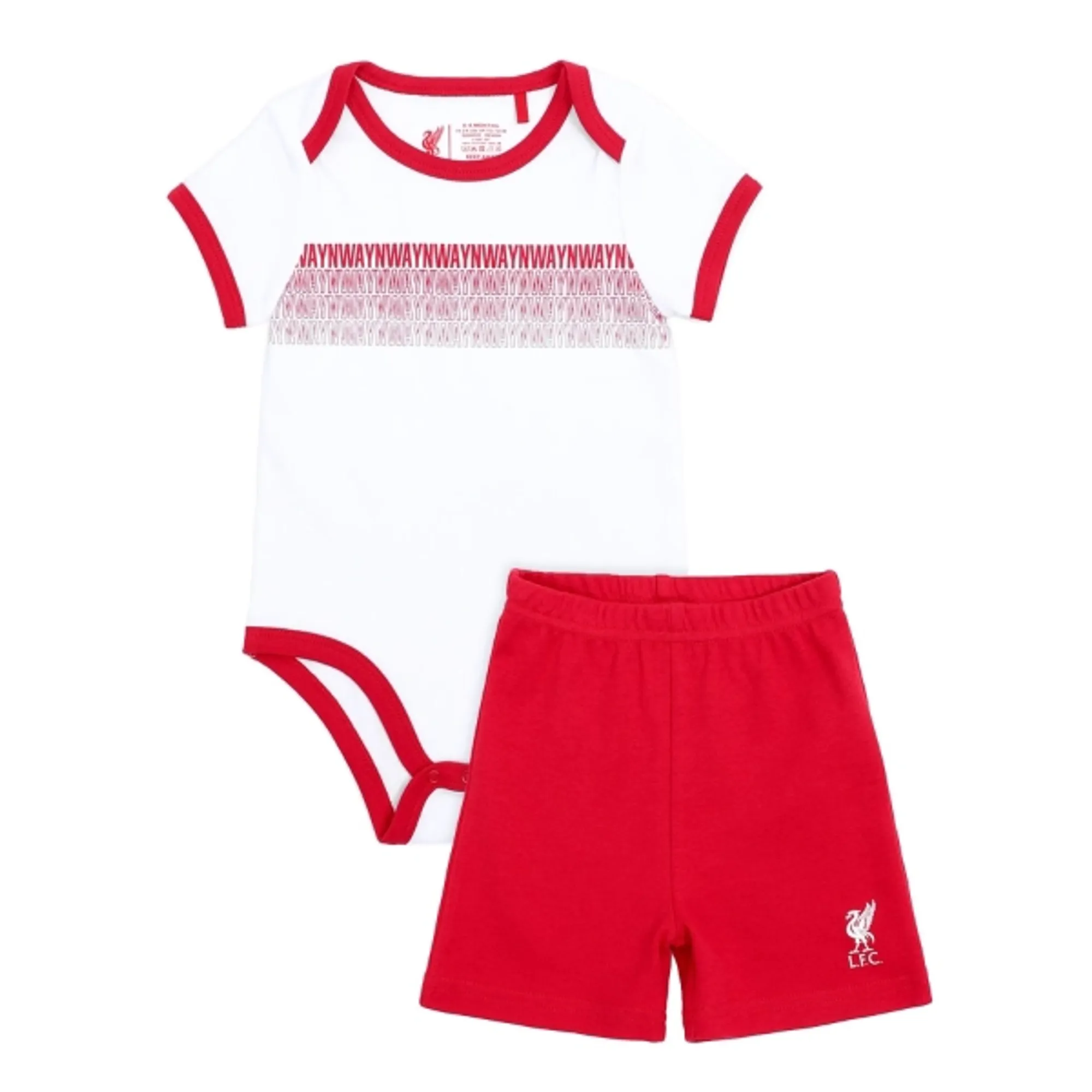 LFC Baby Bodysuit & Shorts Set White & Red