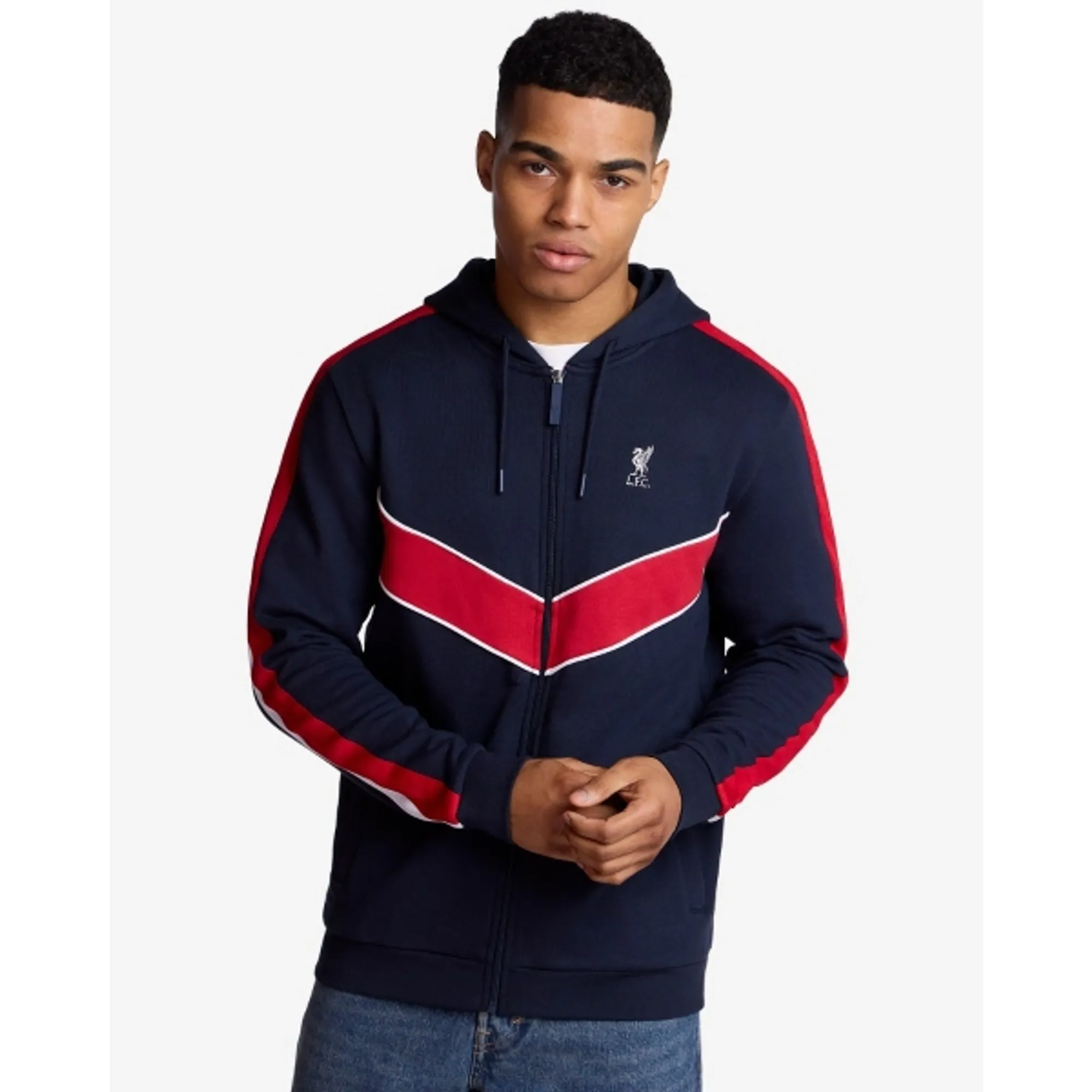 LFC Adults Chevron Hoodie Navy