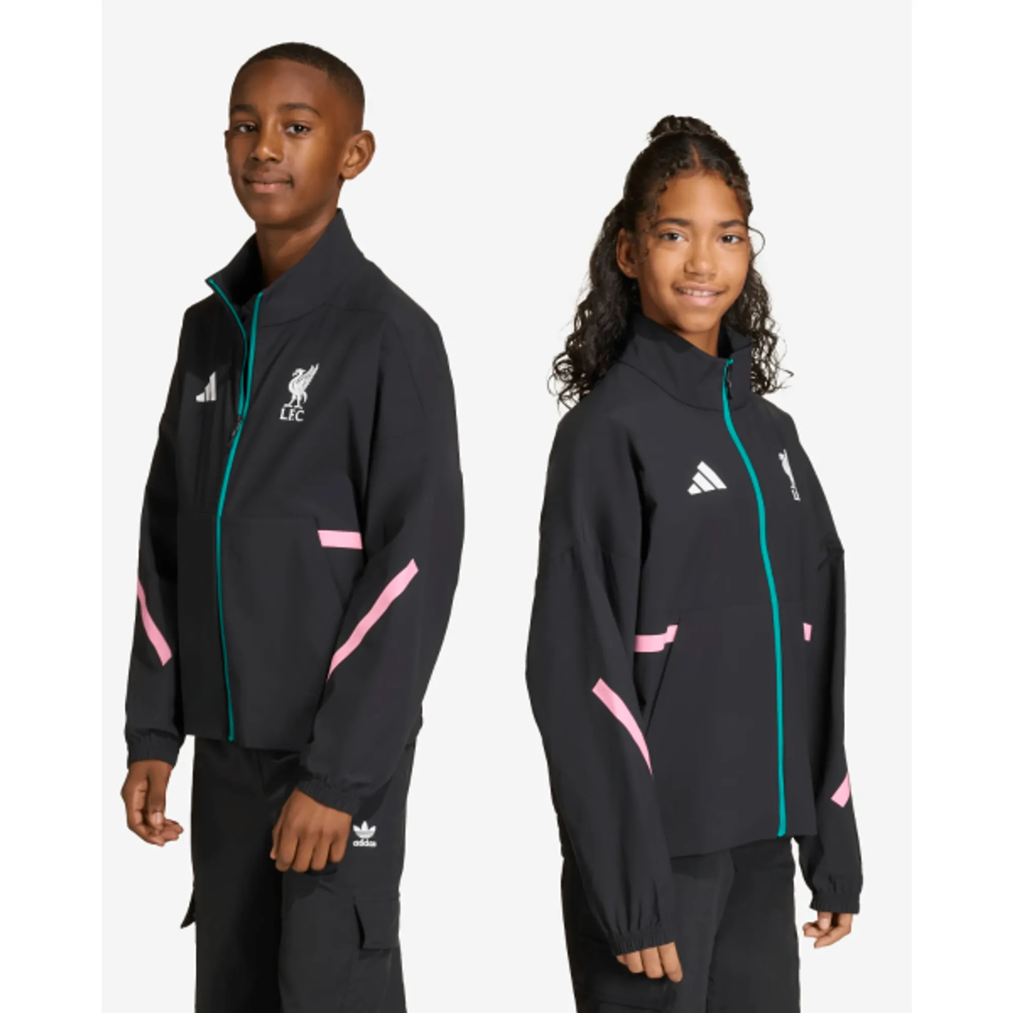 LFC adidas Juniors 25/26 Z.N.E Anthem Jacket Black