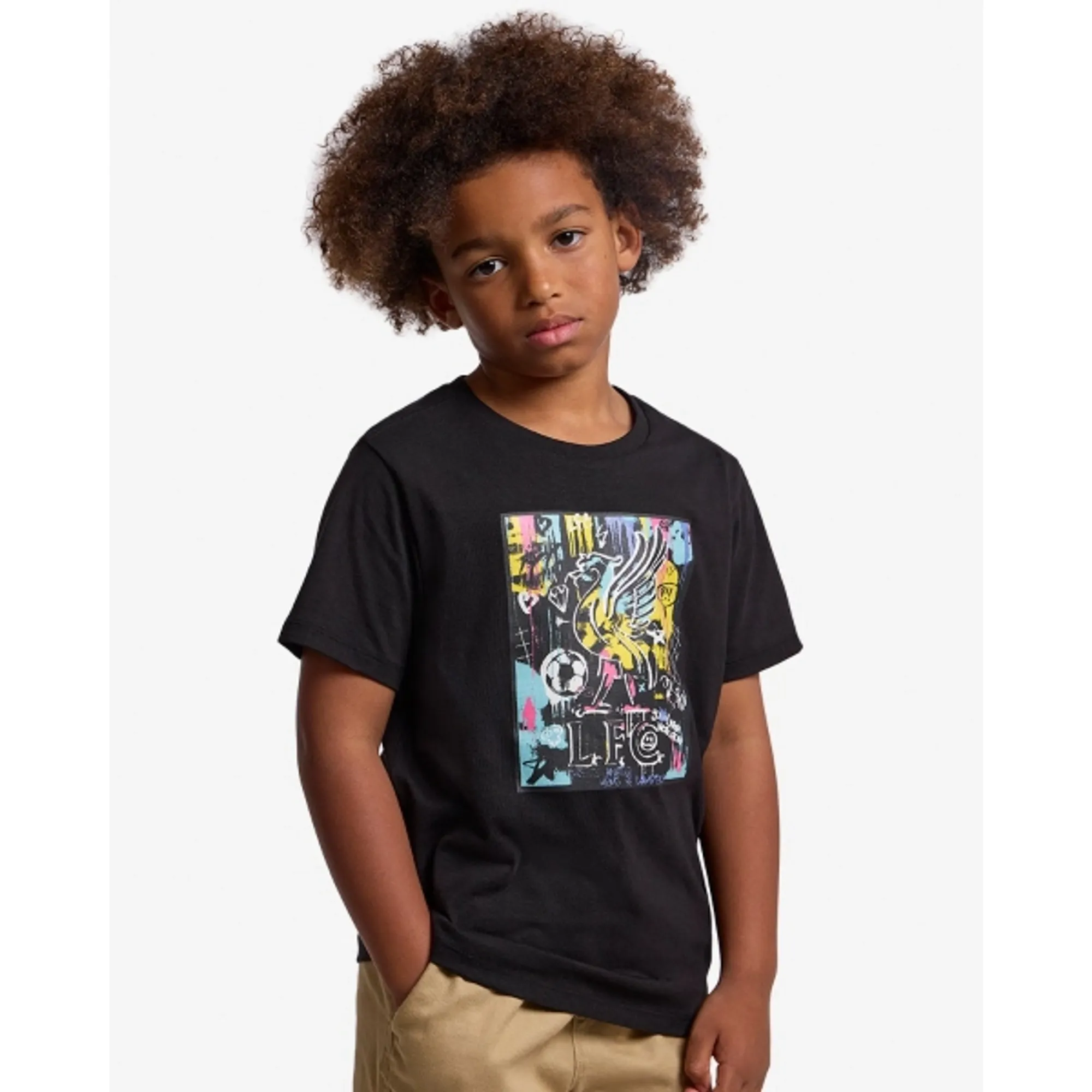 LFC Juniors Graffiti Tee Black