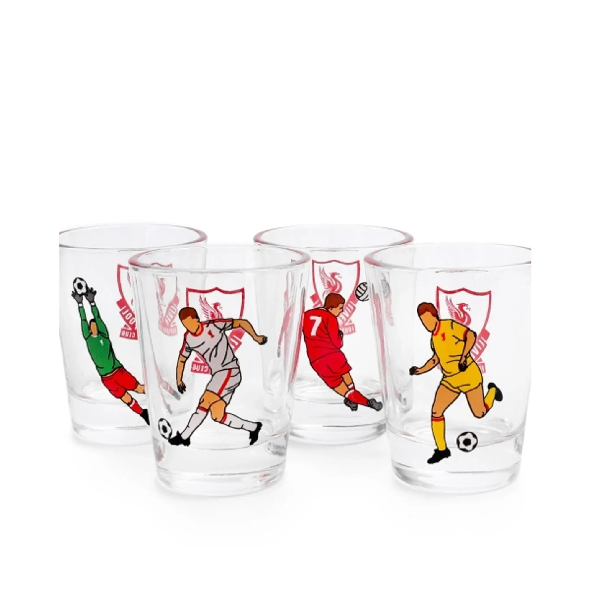 LFC Football Print Shot Glass Set
