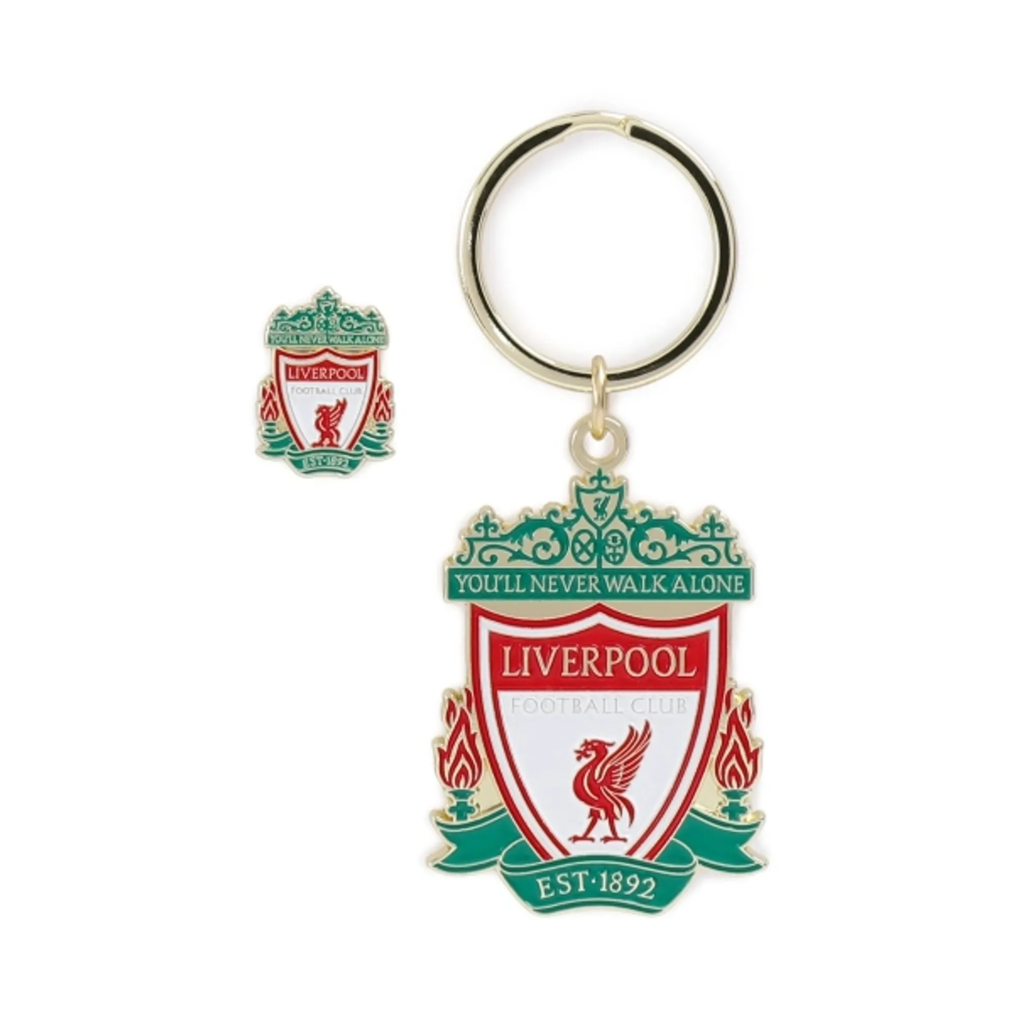 LFC Crest Badge & Keyring Set