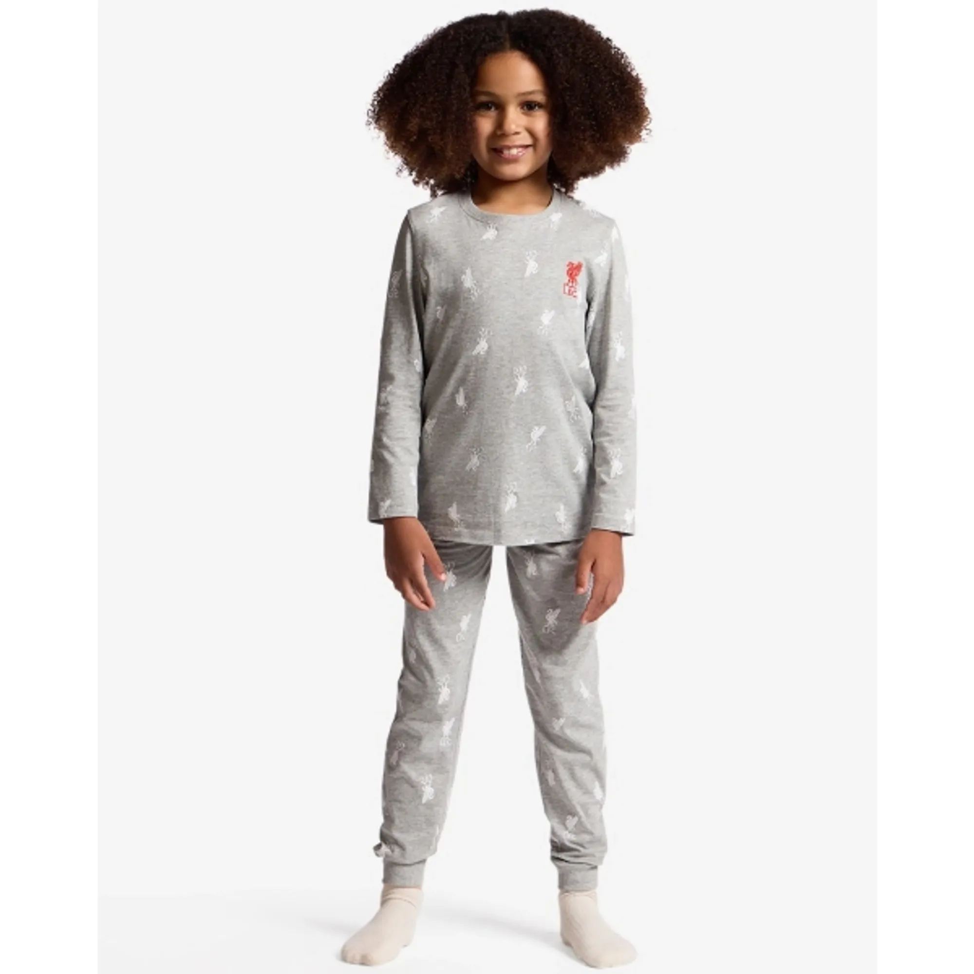 LFC Juniors Girls Long Pyjama Set Grey