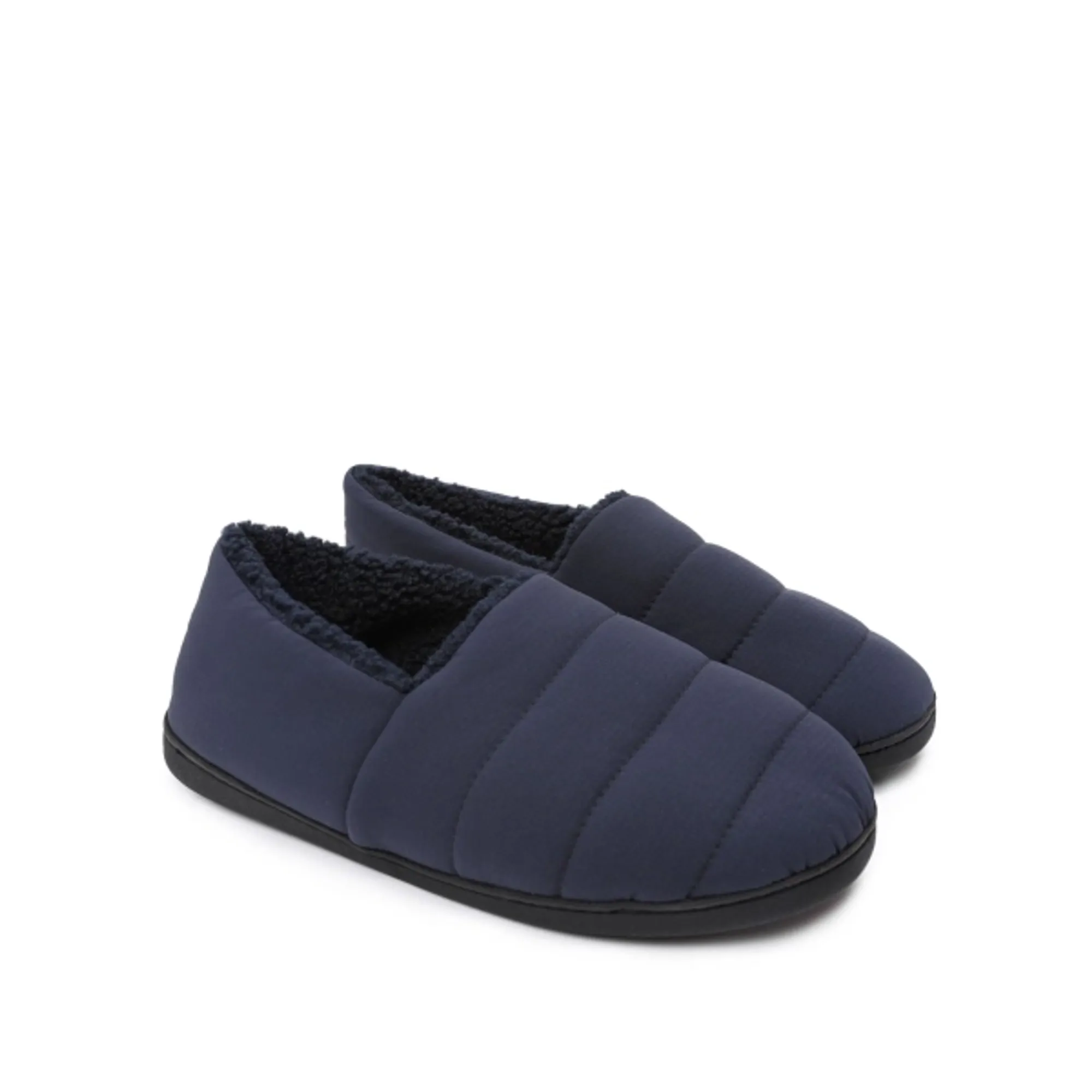 LFC Mens Quilted Slippers Navy
