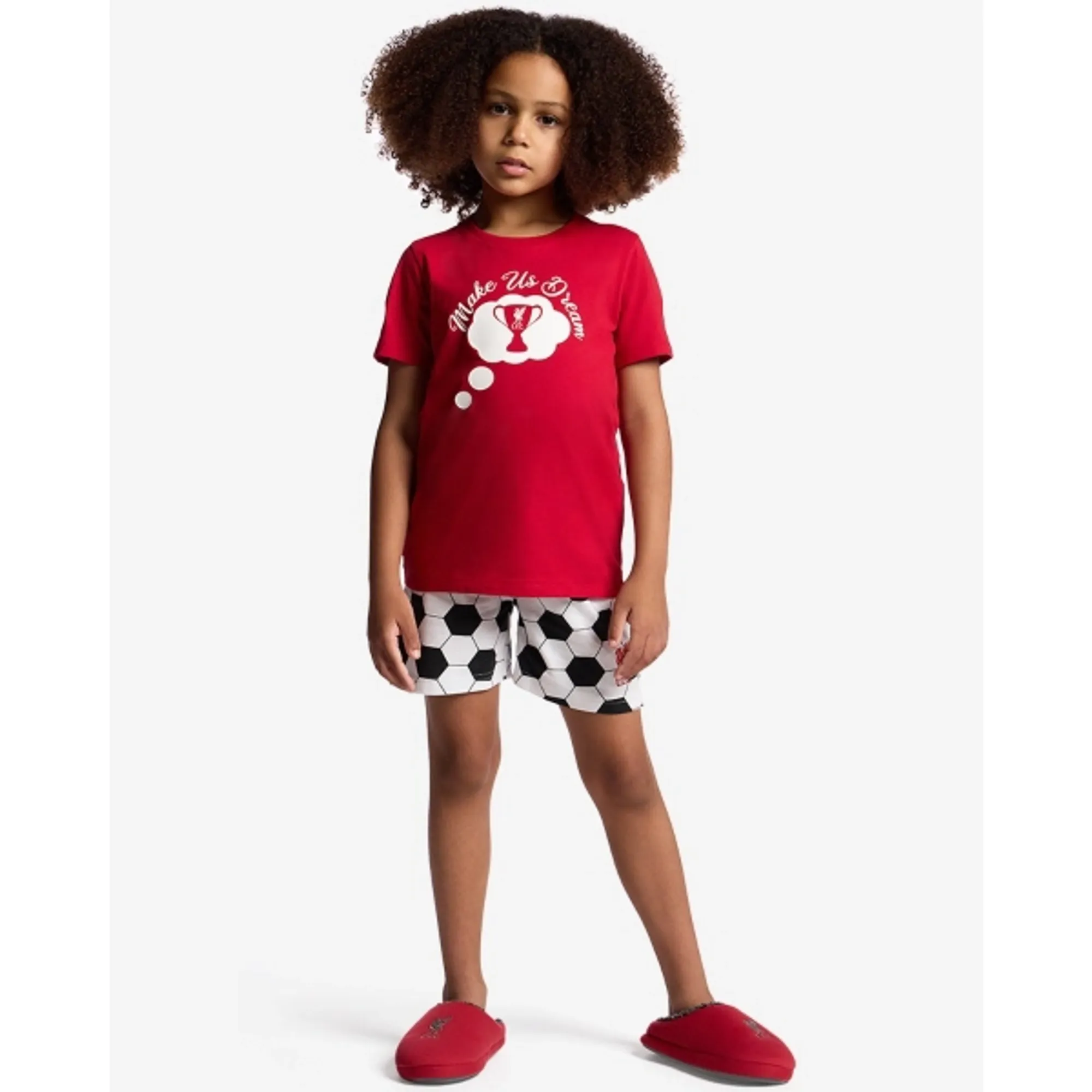 LFC Juniors Shorts Pyjamas Set Red