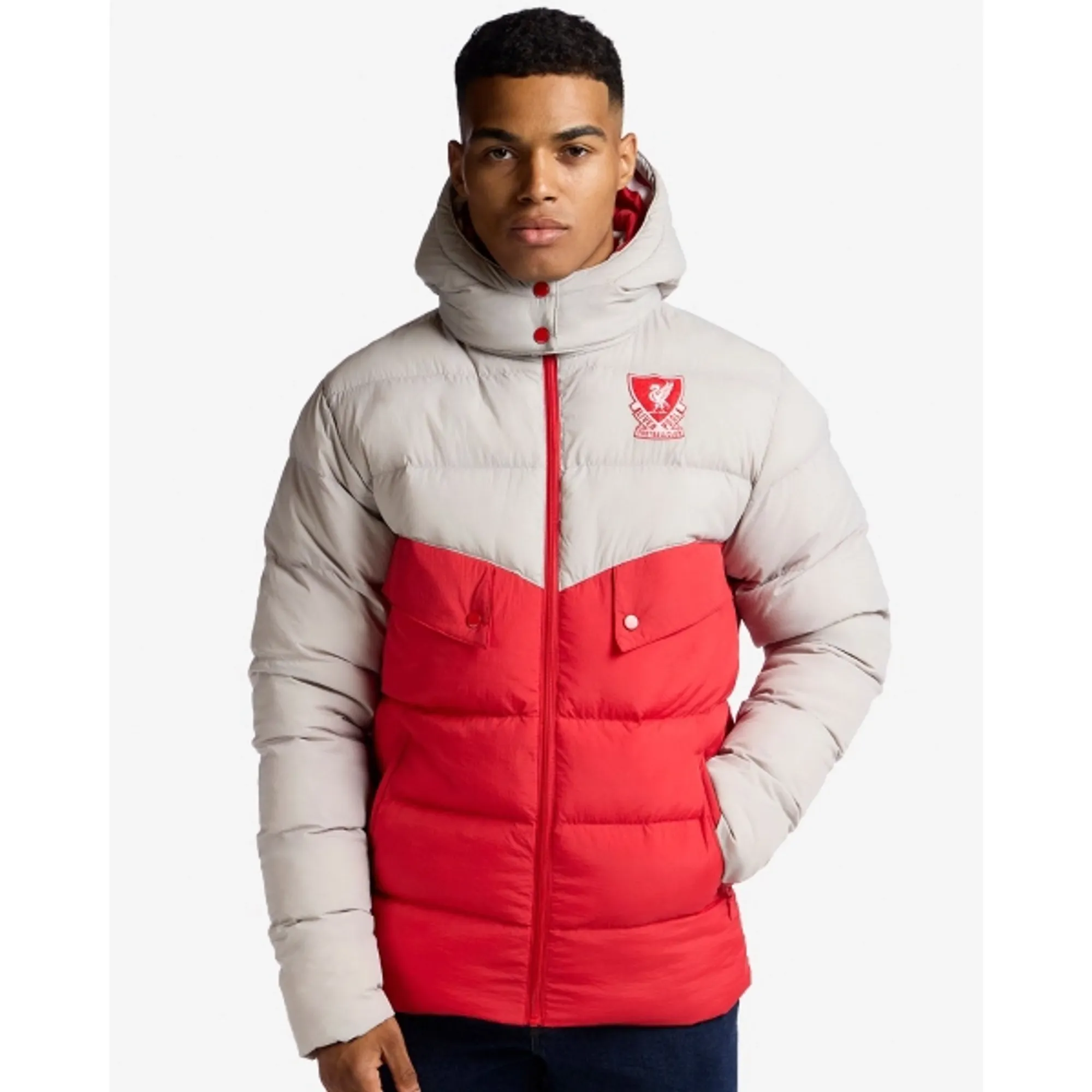 LFC Mens 88/89 Puffa Jacket Grey