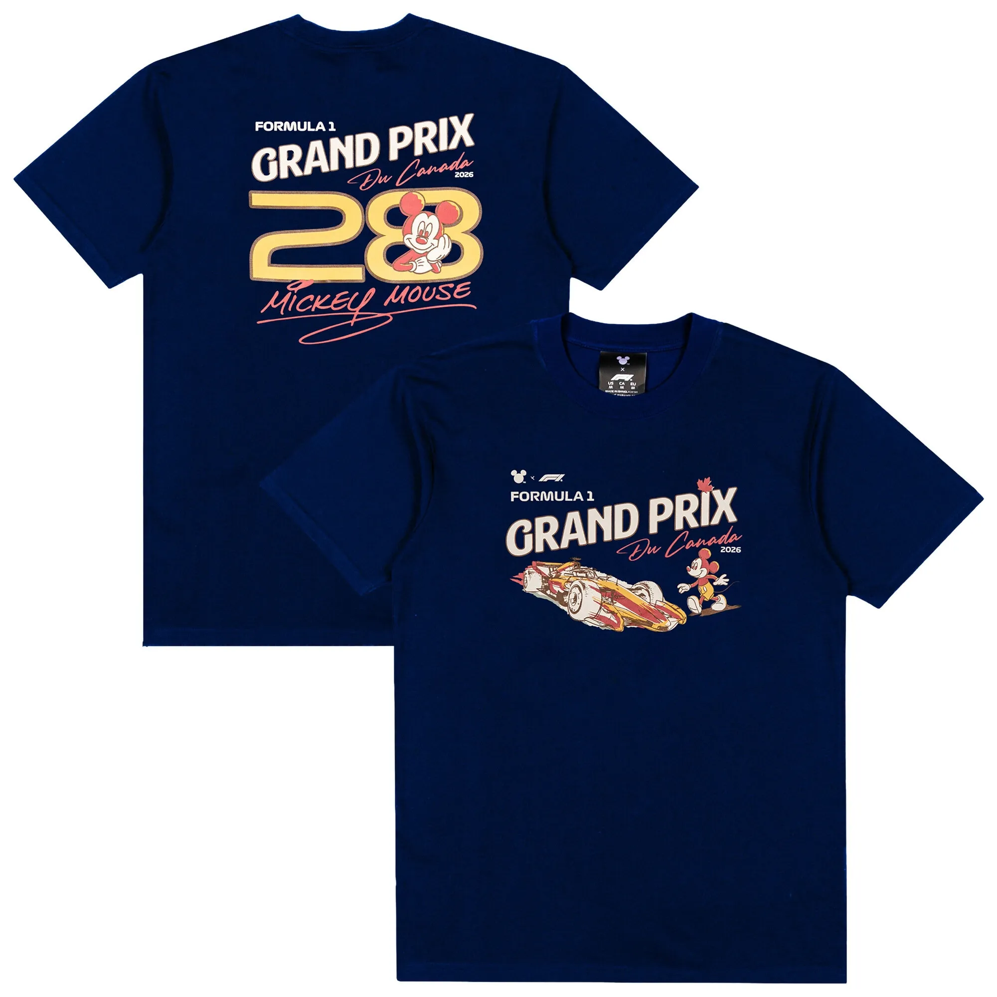 Formula 1 X Disney Special Edition Canada GP T-Shirt - Navy - Unisex