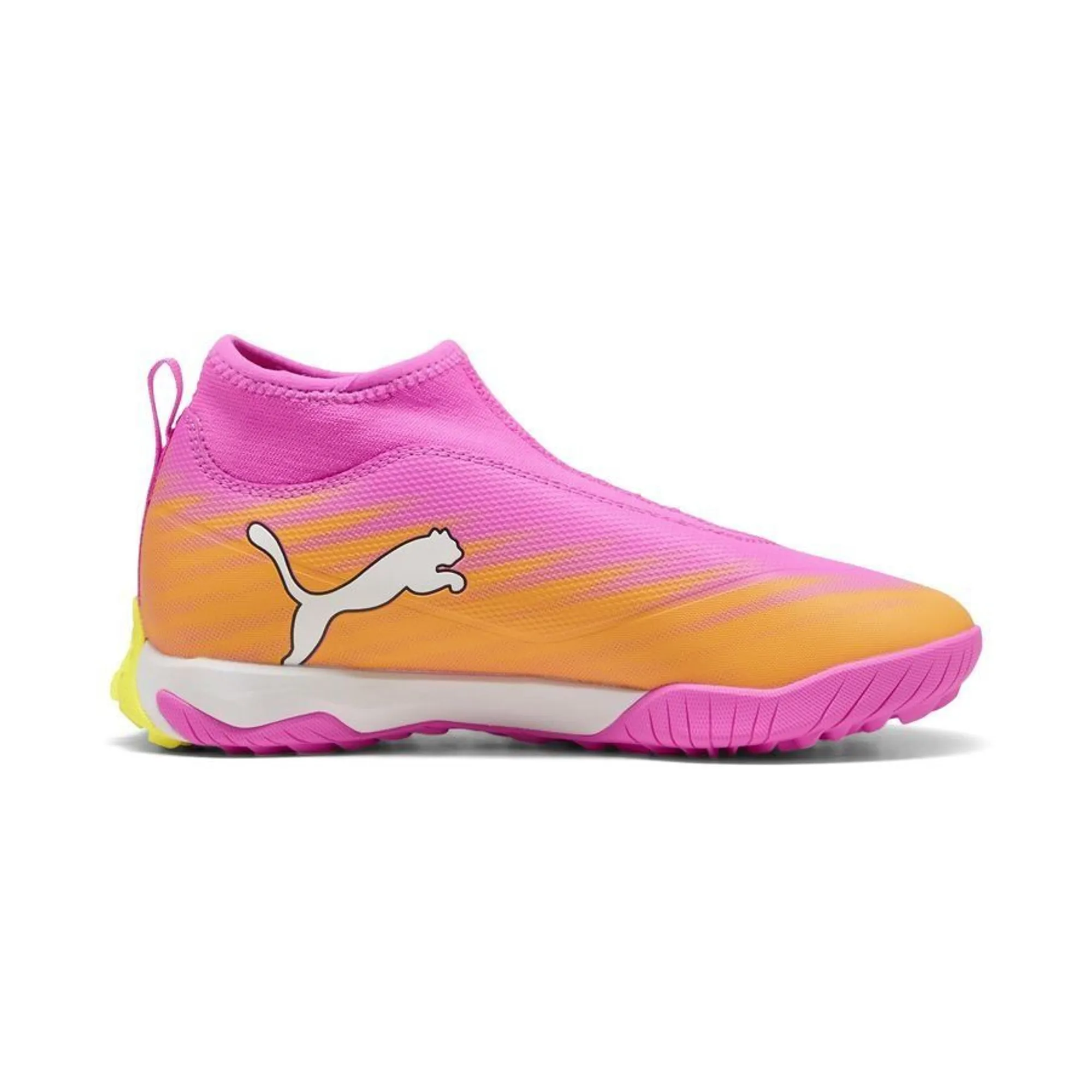 Puma Ultra 6 Match Mid Laceless + Tt Showtime - Poison Pink/Puma White/Sun Stream/Bright Aqua/Puma Black Kids - ['Pink']