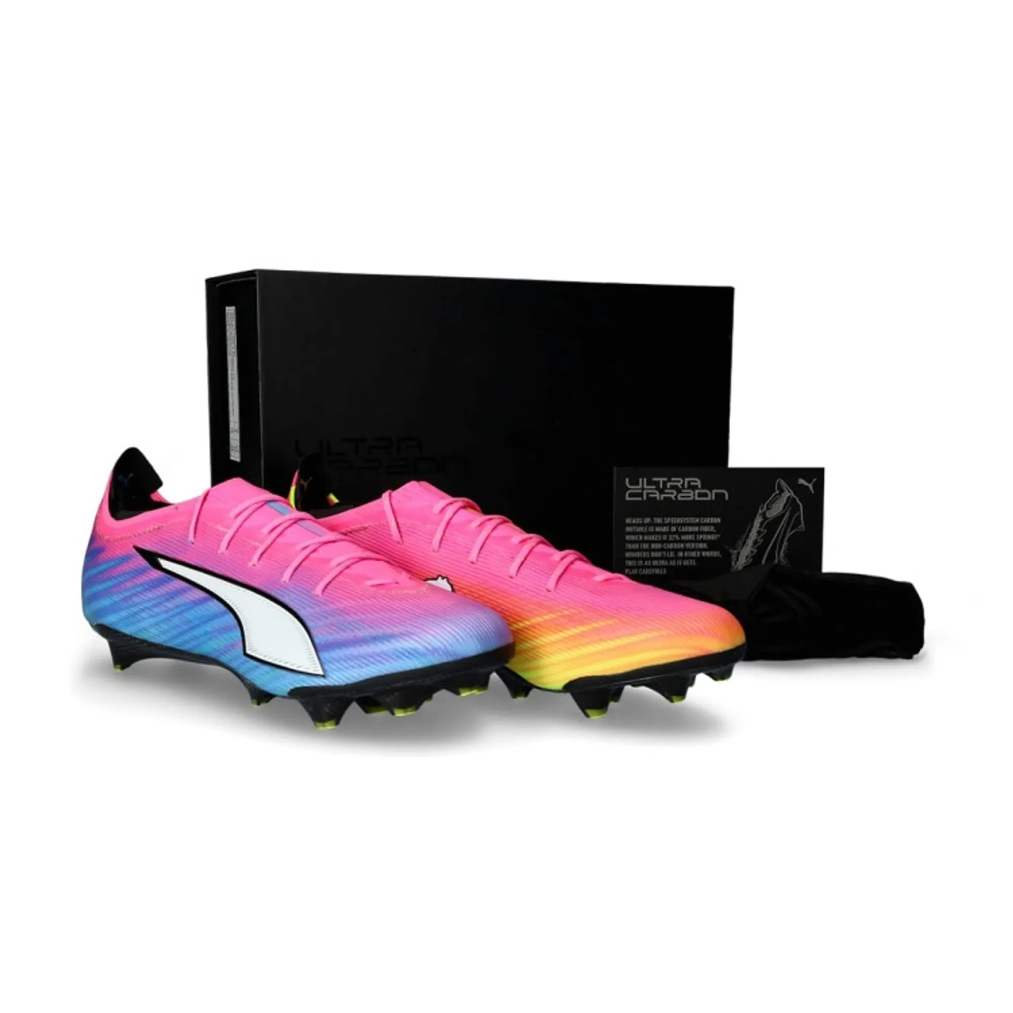 Puma Ultra 6 Carbon Fg Showtime - Poison Pink/Puma White/Sun Stream/Bright Aqua/Puma Black Pre-Order - ['Pink']