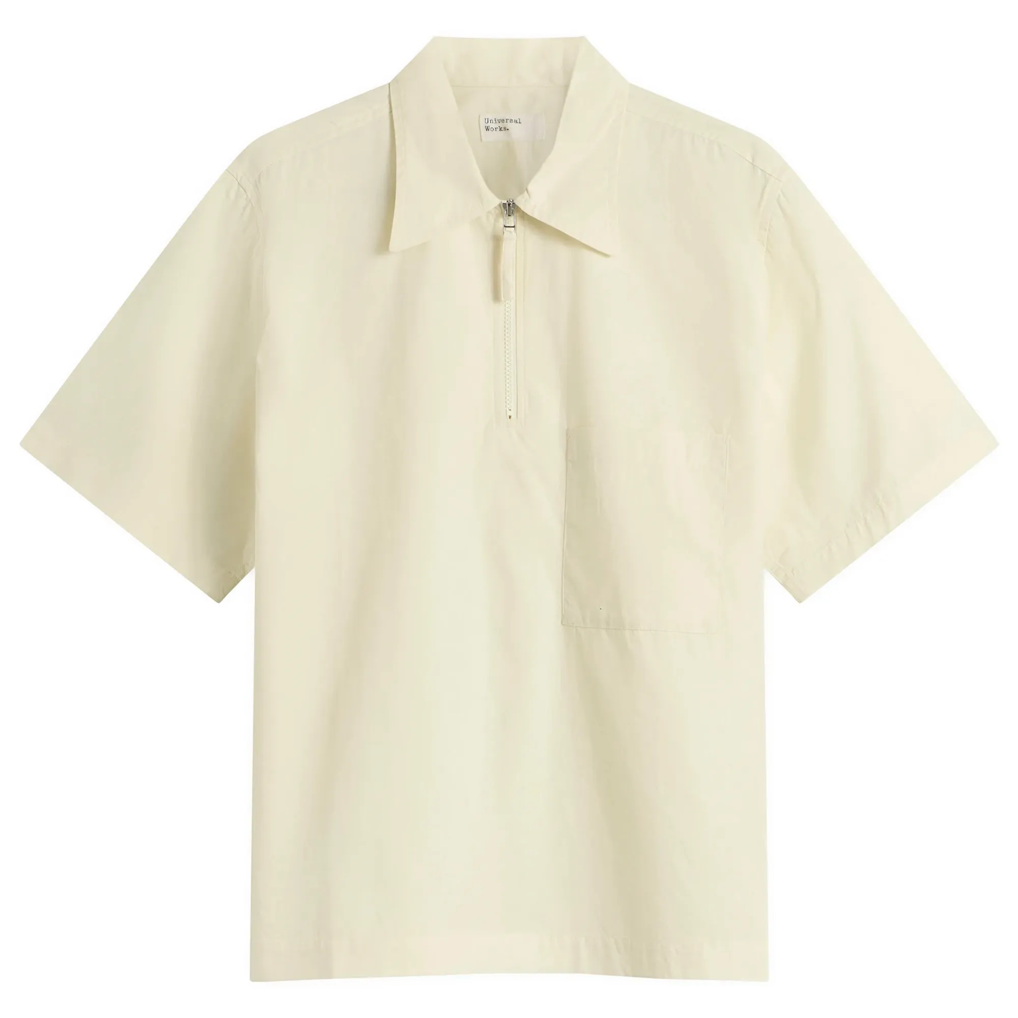 Universal Works Men's Broadcloth Ewan Shirt Ecru