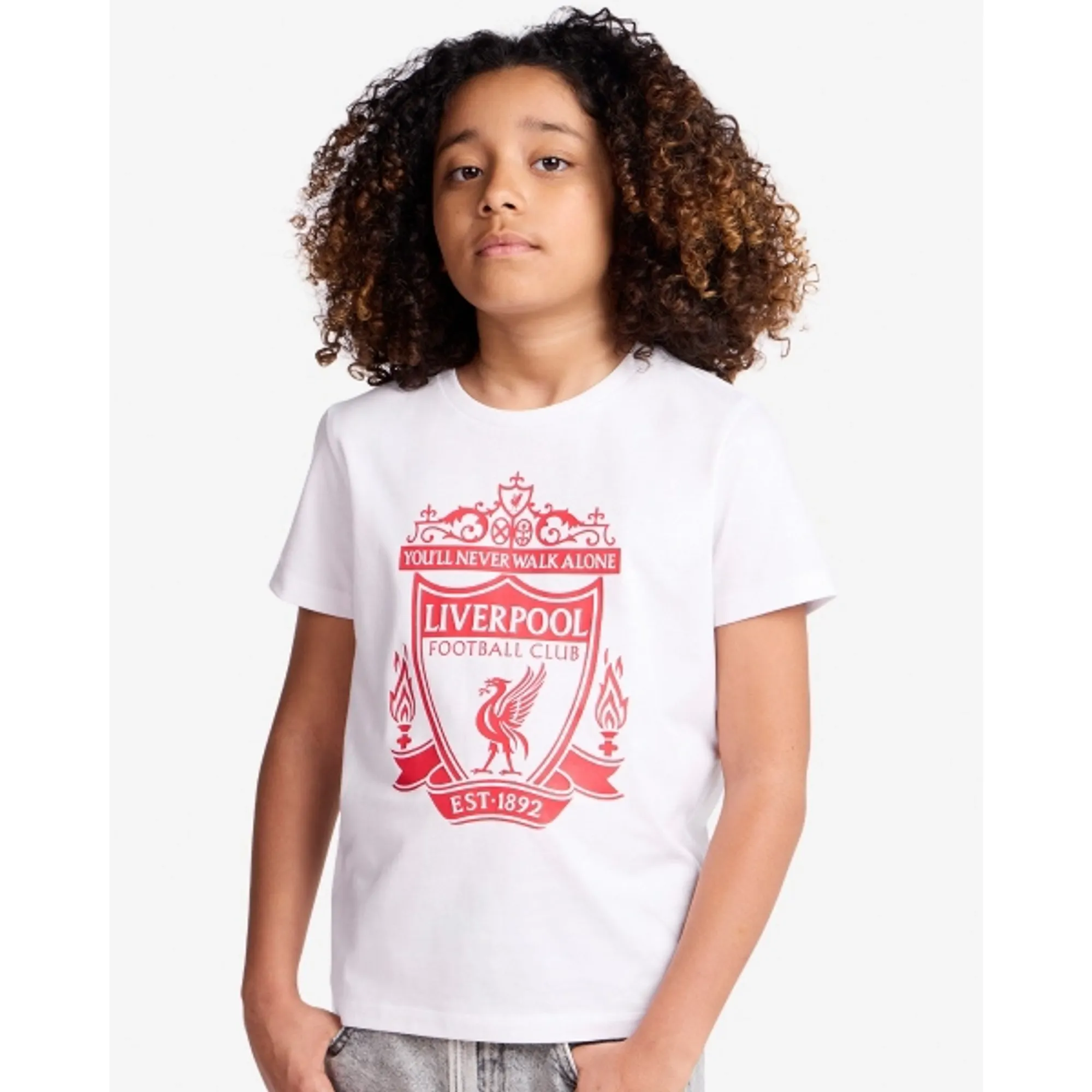 LFC Juniors Crest Tee White