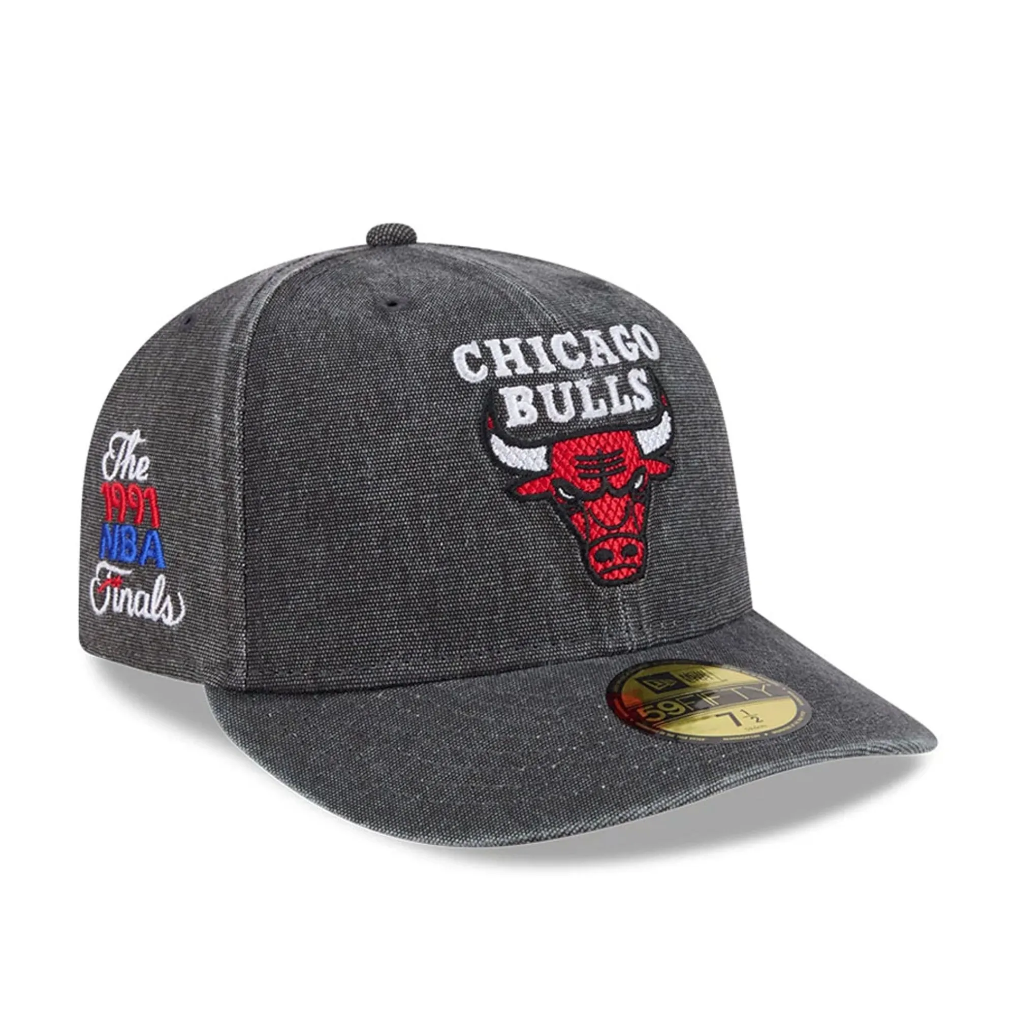 Bulls NBA Hardwood Classic Black 59FIFTY Fitted Cap New Era Cap adult unisex