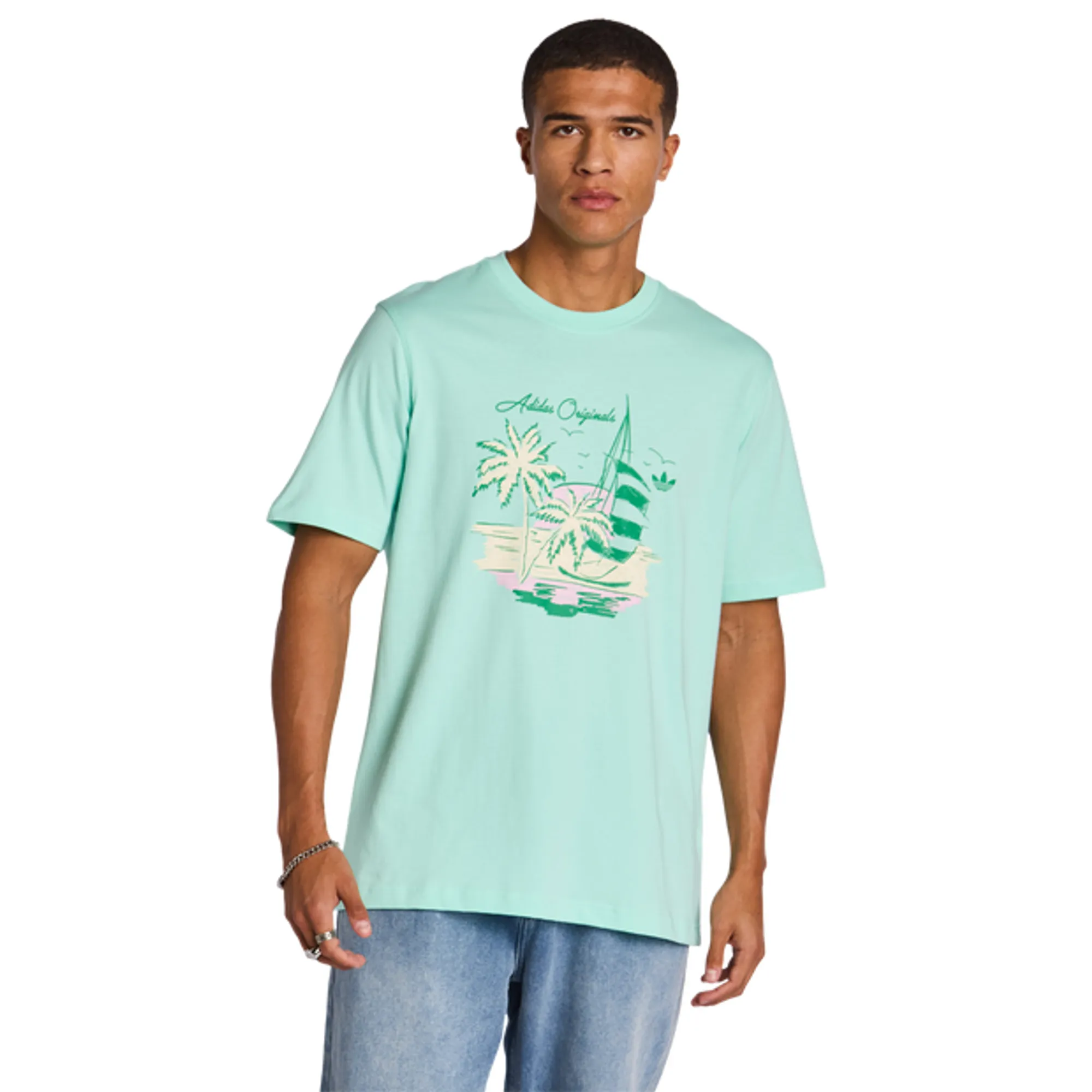 Adidas  Men T-Shirts - Green