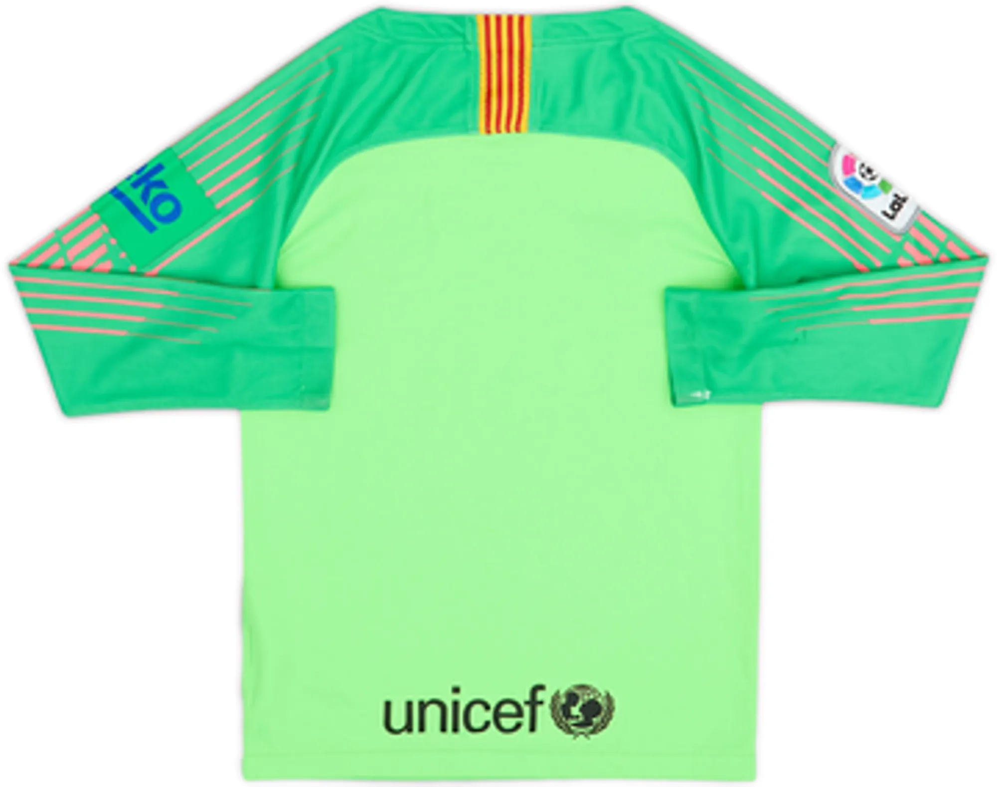 2018-19 Barcelona GK Shirt - 6/10 - (S.Boys)