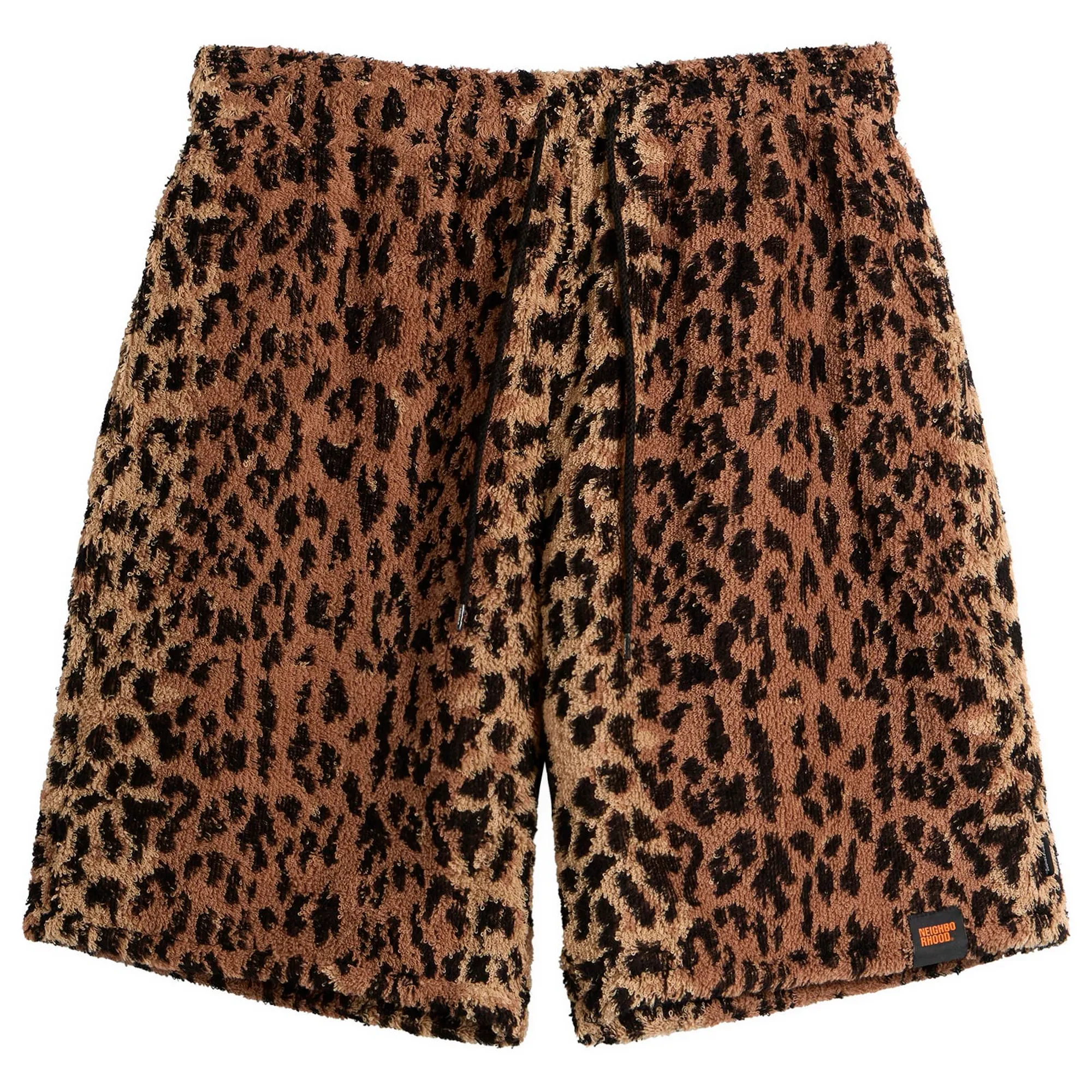 Neighborhood Men's x Hippopotamus Terry Cloth Shorts Leopard