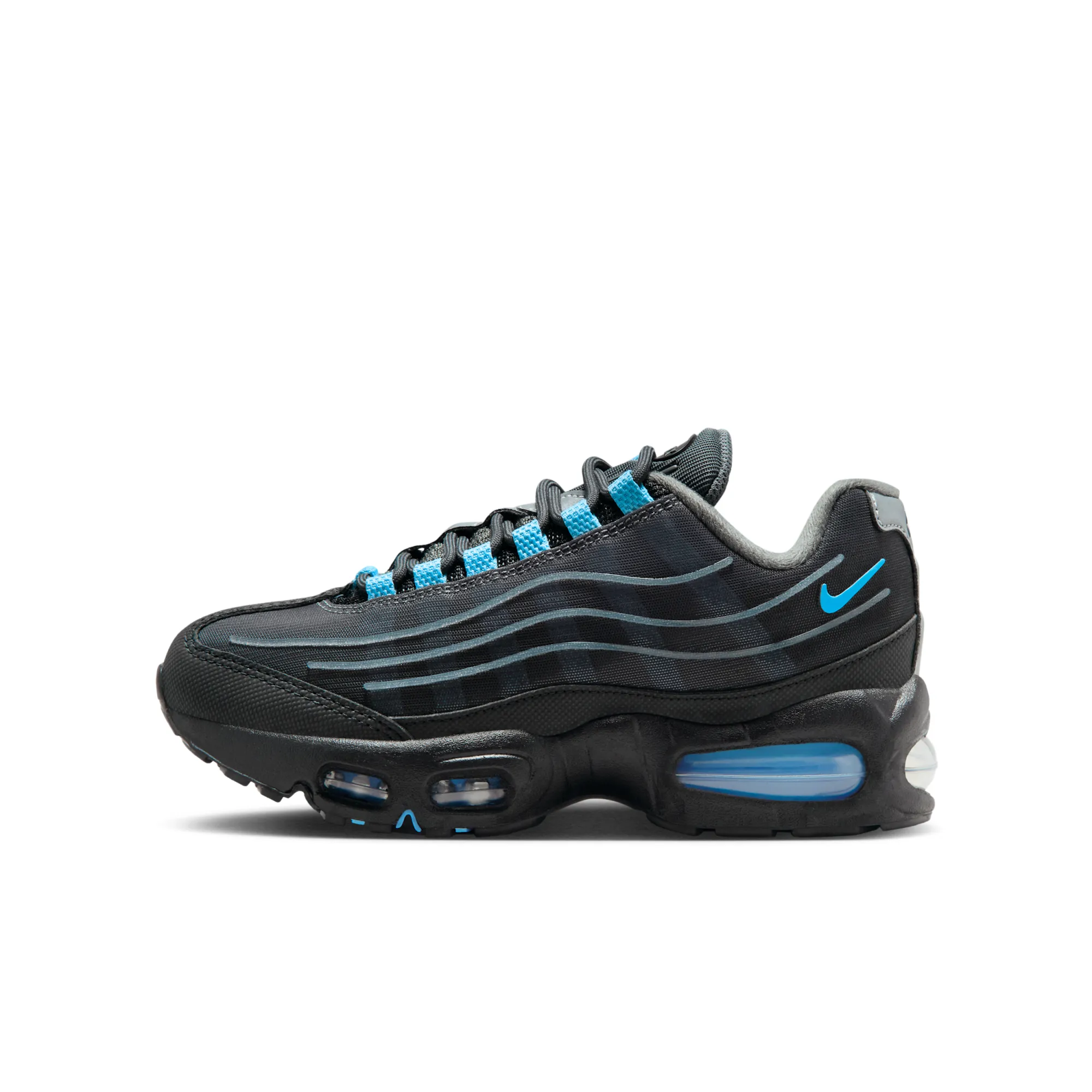 Nike Air Max 95 'Big Bubble' Tech Older Kids' Shoes - Black