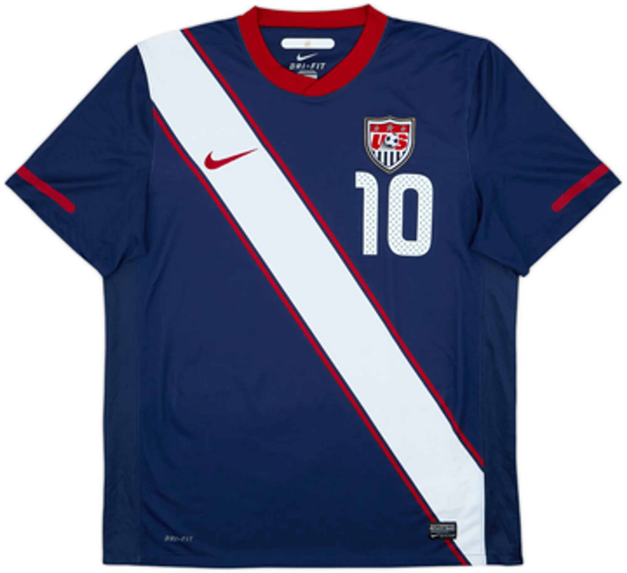 2010-11 USA Away Shirt Donovan #10EL