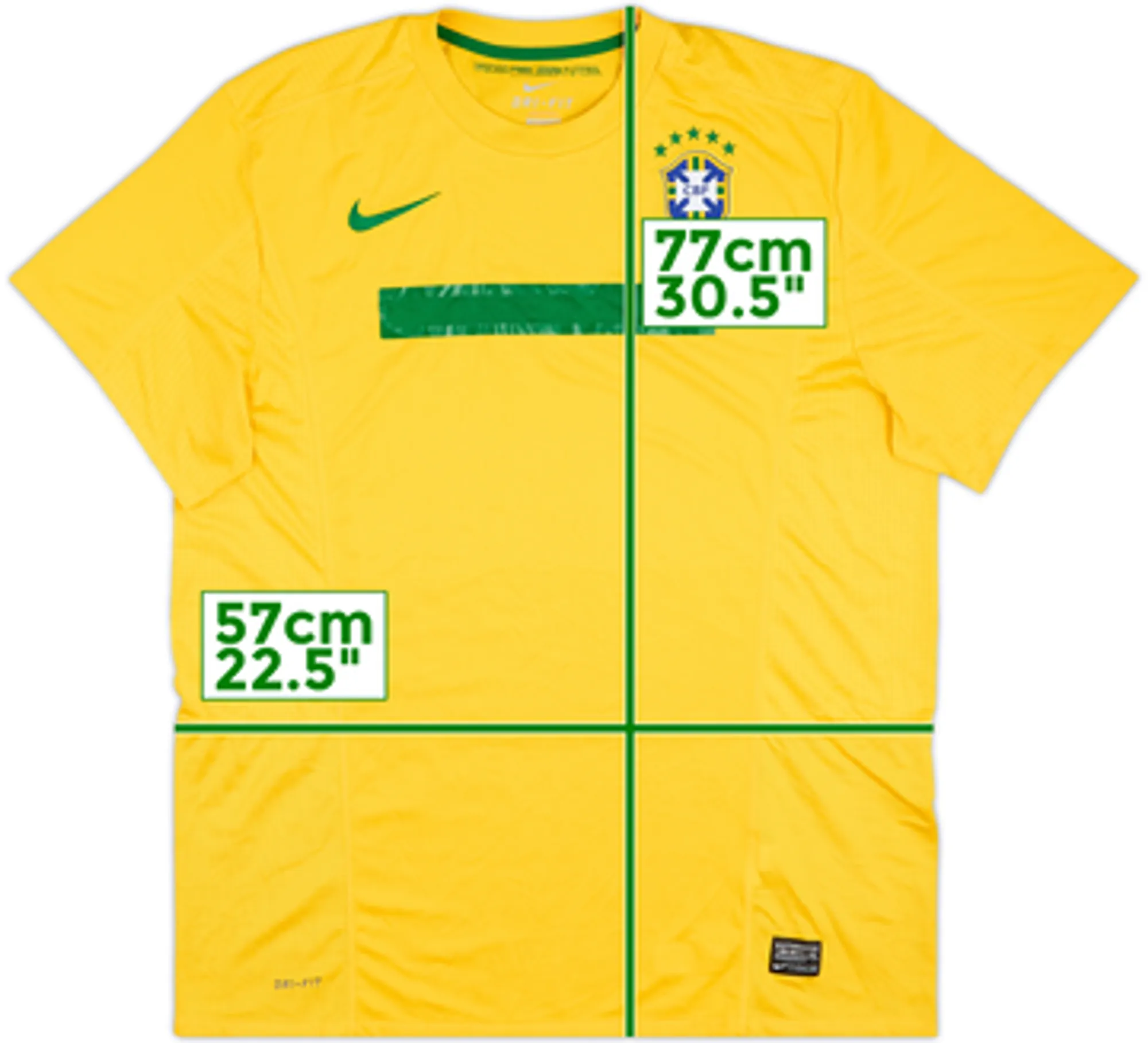 2011 Brazil Home Shirt - 10/10 - (XL)