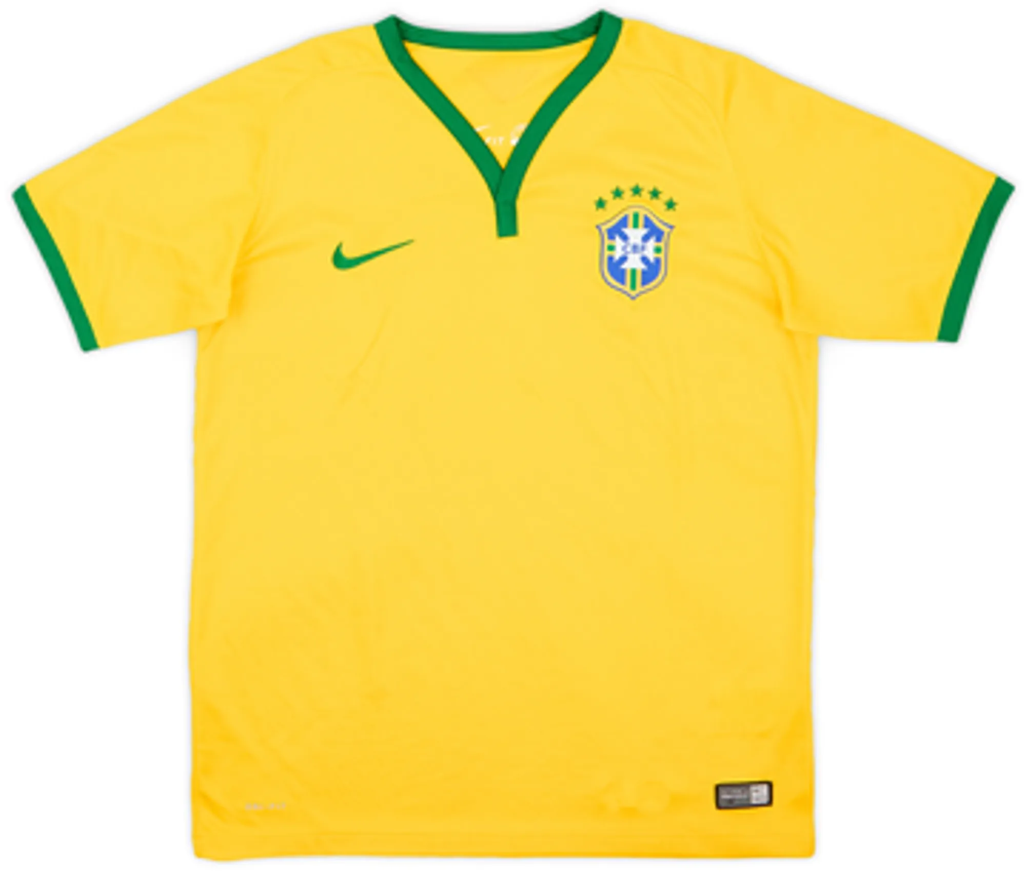2014-15 Brazil Home Shirt - 8/10 - (XL.Boys)