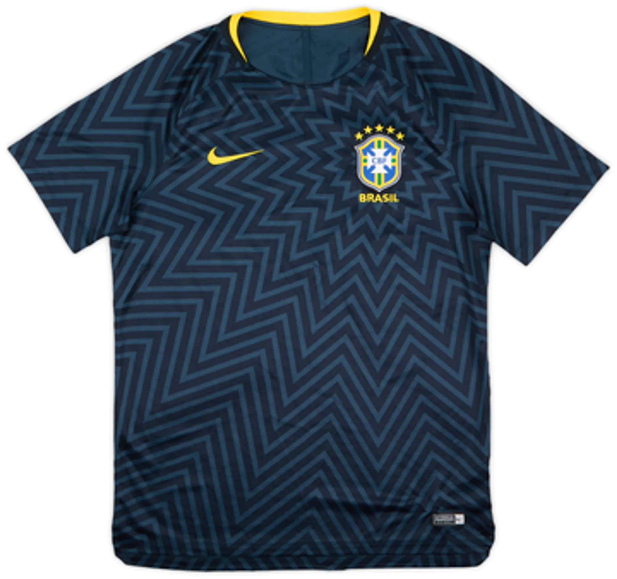 2018 Brazil Nike Pre-Match Training Shirt - 8/10 - (L)