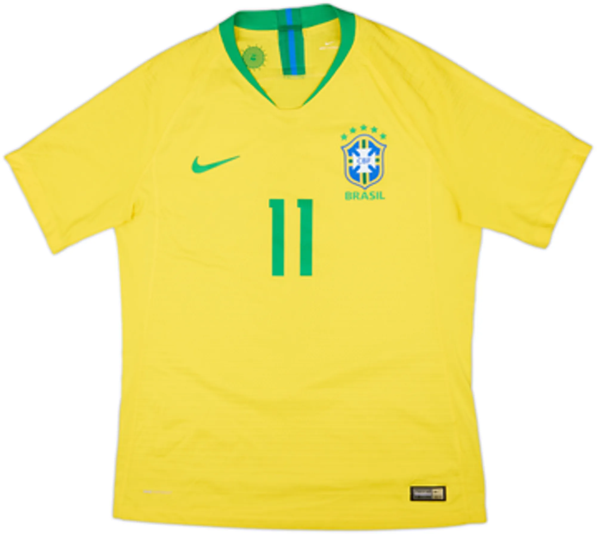 2018-19 Brazil Authentic Home Shirt P.Coutinho #11 - 8/10 - (M)