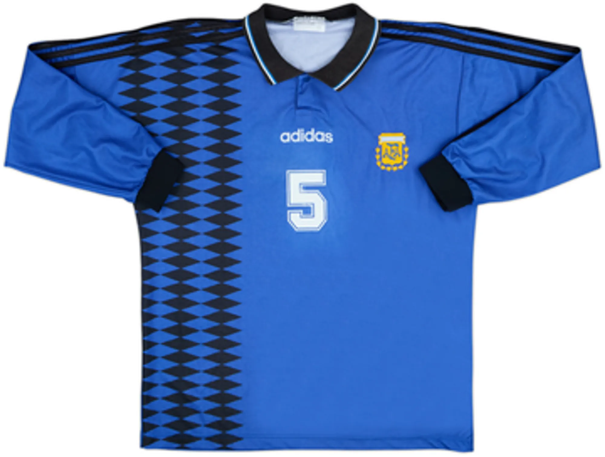 1994-97 Argentina Away L/S Shirt Redondo #5 - 5/10 - (L)
