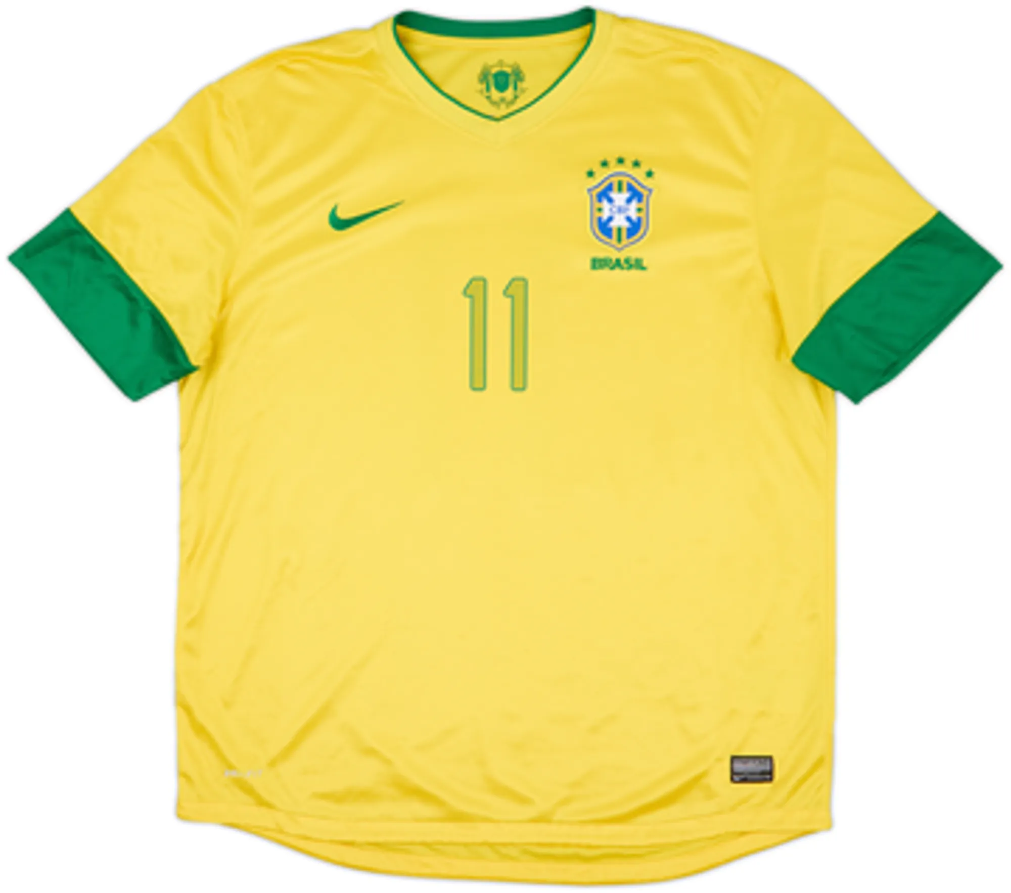 2012-13 Brazil Home Shirt Neymar #11 - 6/10 - (S)