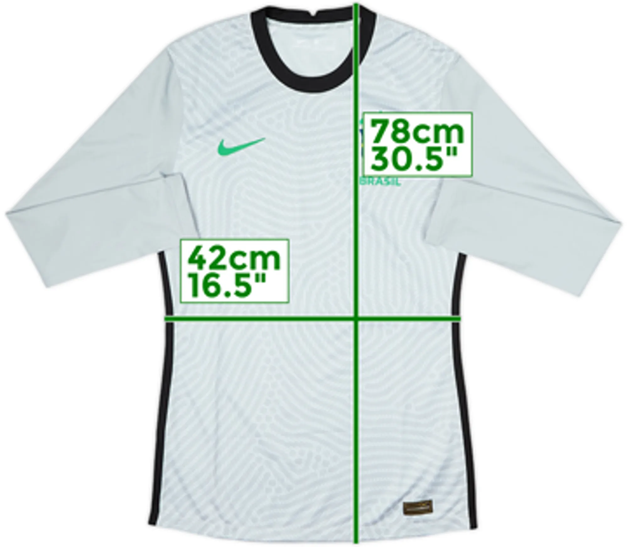 2020-21 Brazil Authentic GK Shirt - 9/10 - (M)