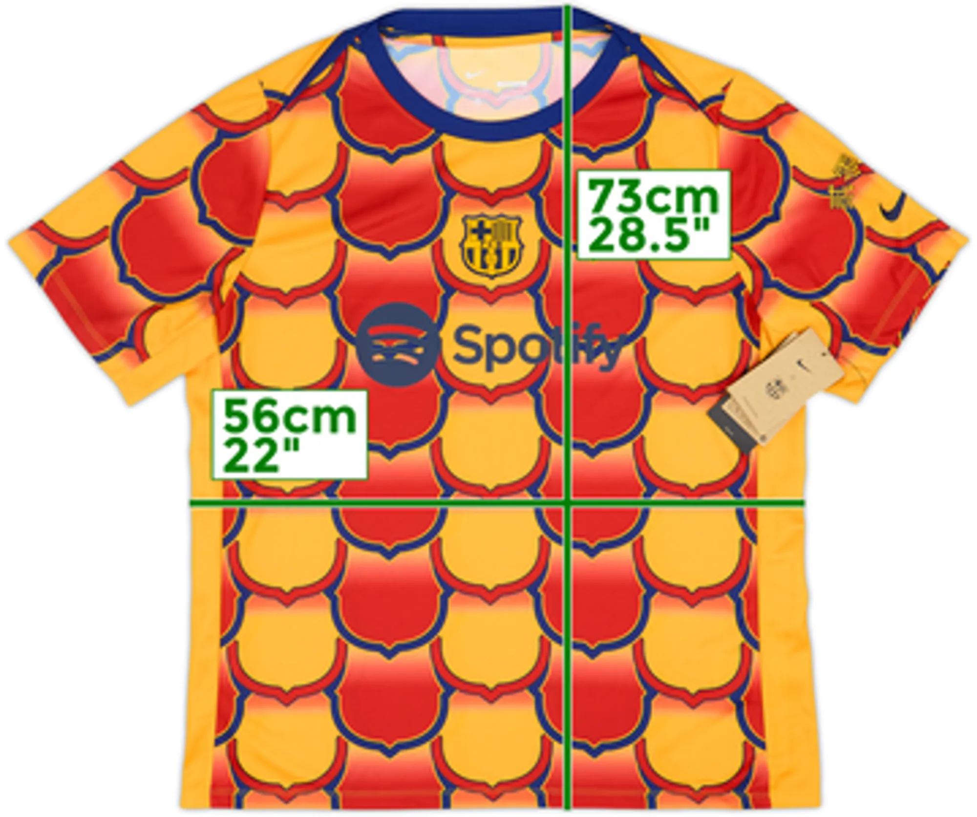 2023-24 Barcelona Nike Lunar New Year Pre-Match Training Shirt (XL)