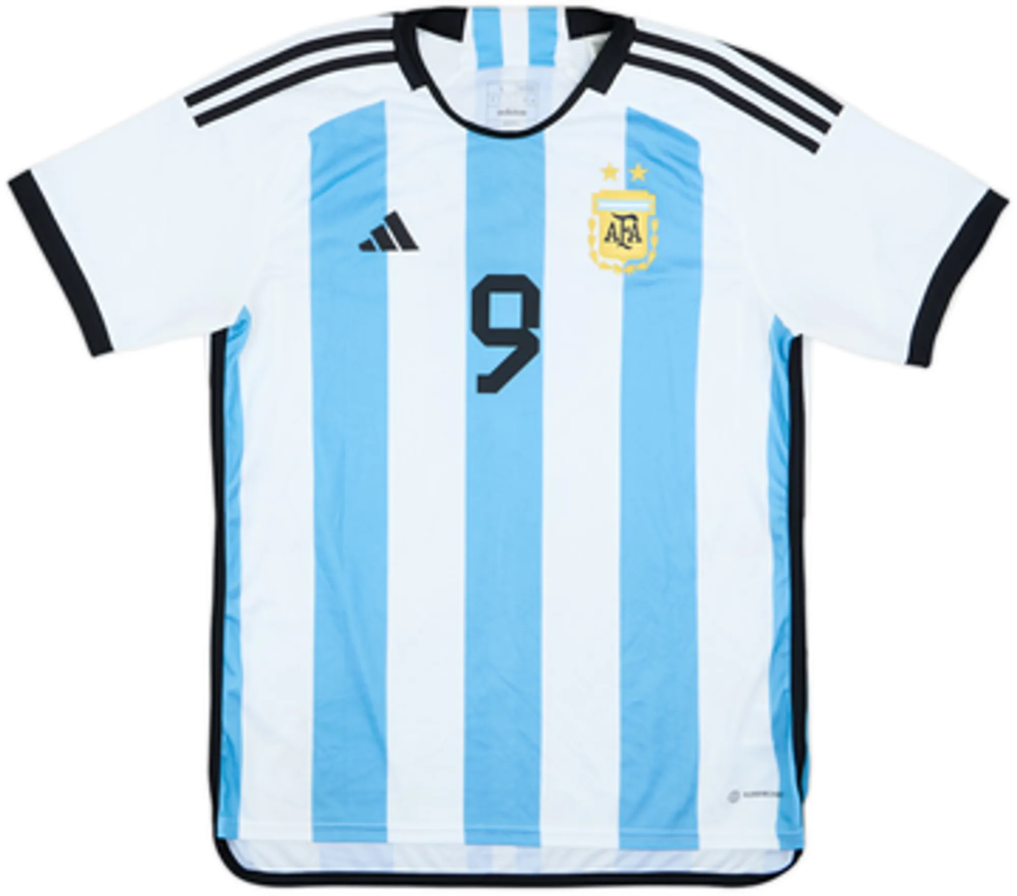 2022-23 Argentina Home Shirt J.Alvarez #9 - 6/10 - (L)