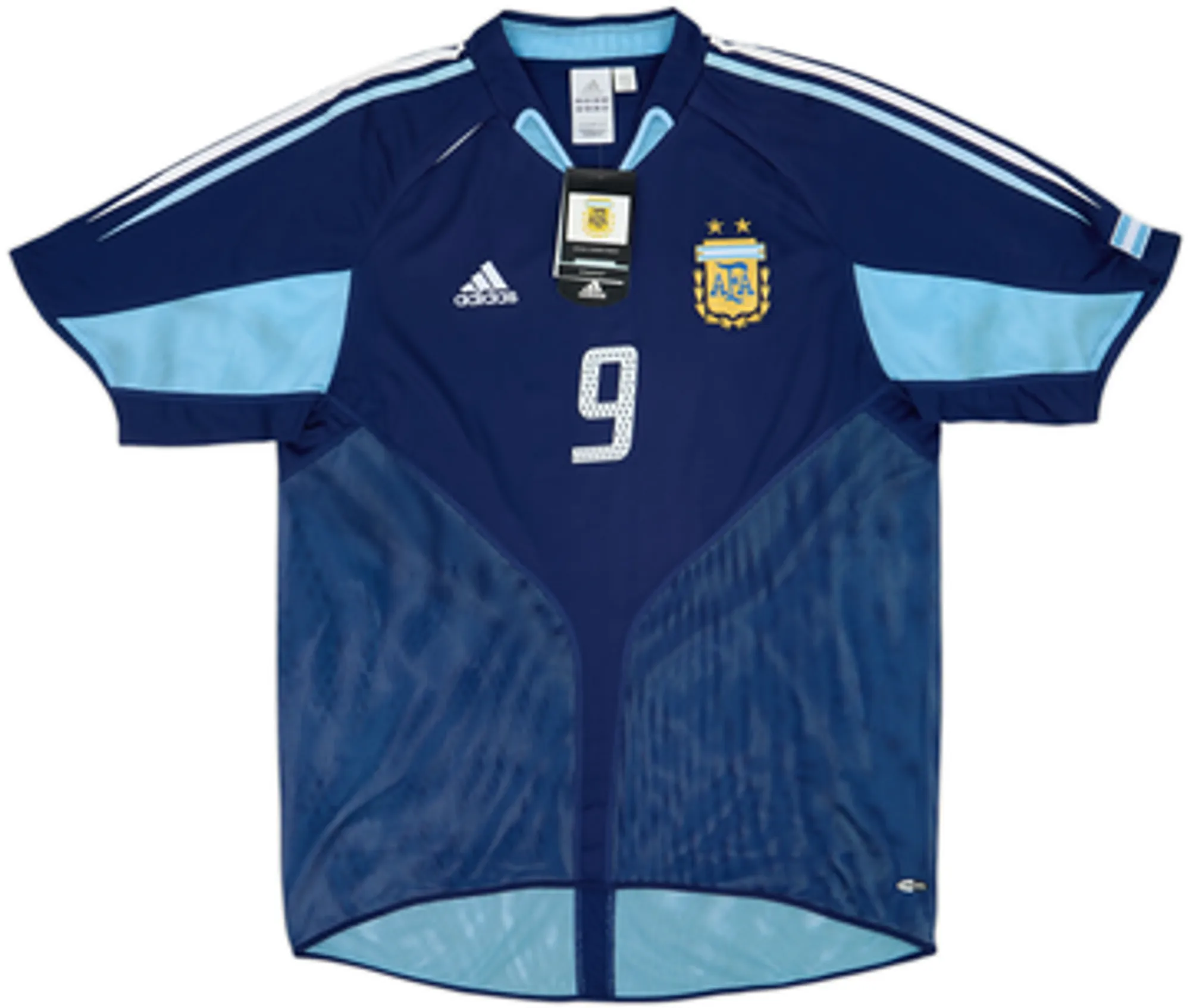 2004-05 Argentina Away Shirt Crespo #9 (L)