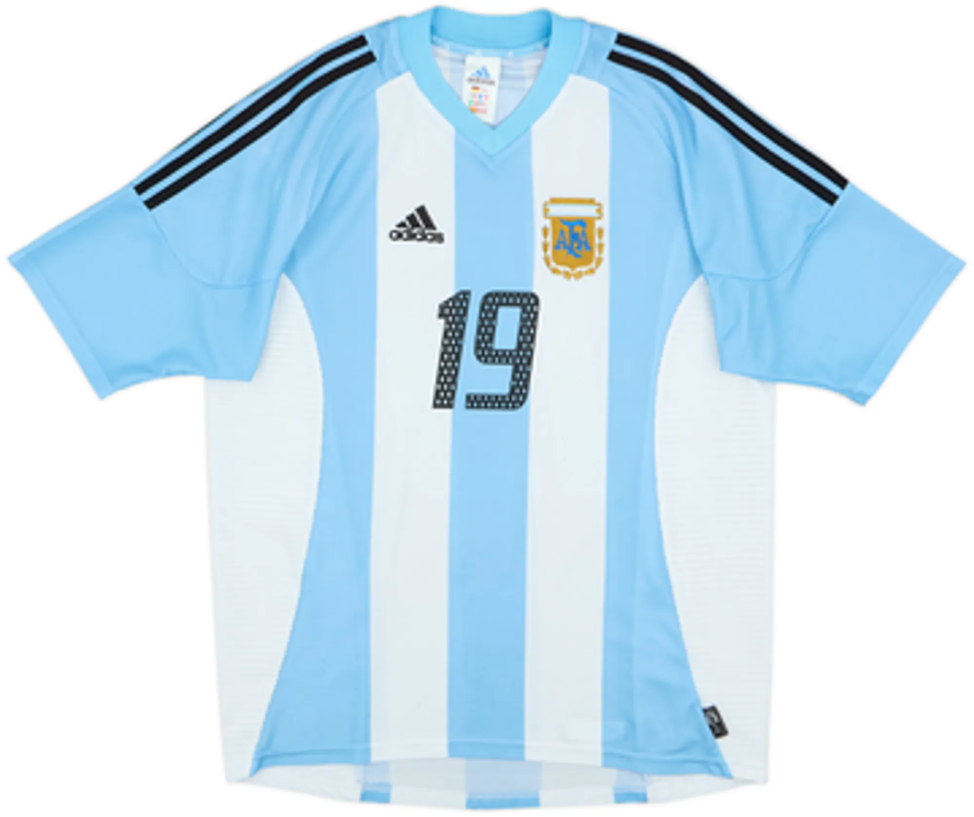 2002-04 Argentina Home Shirt Crespo #19 - 6/10 - (L)