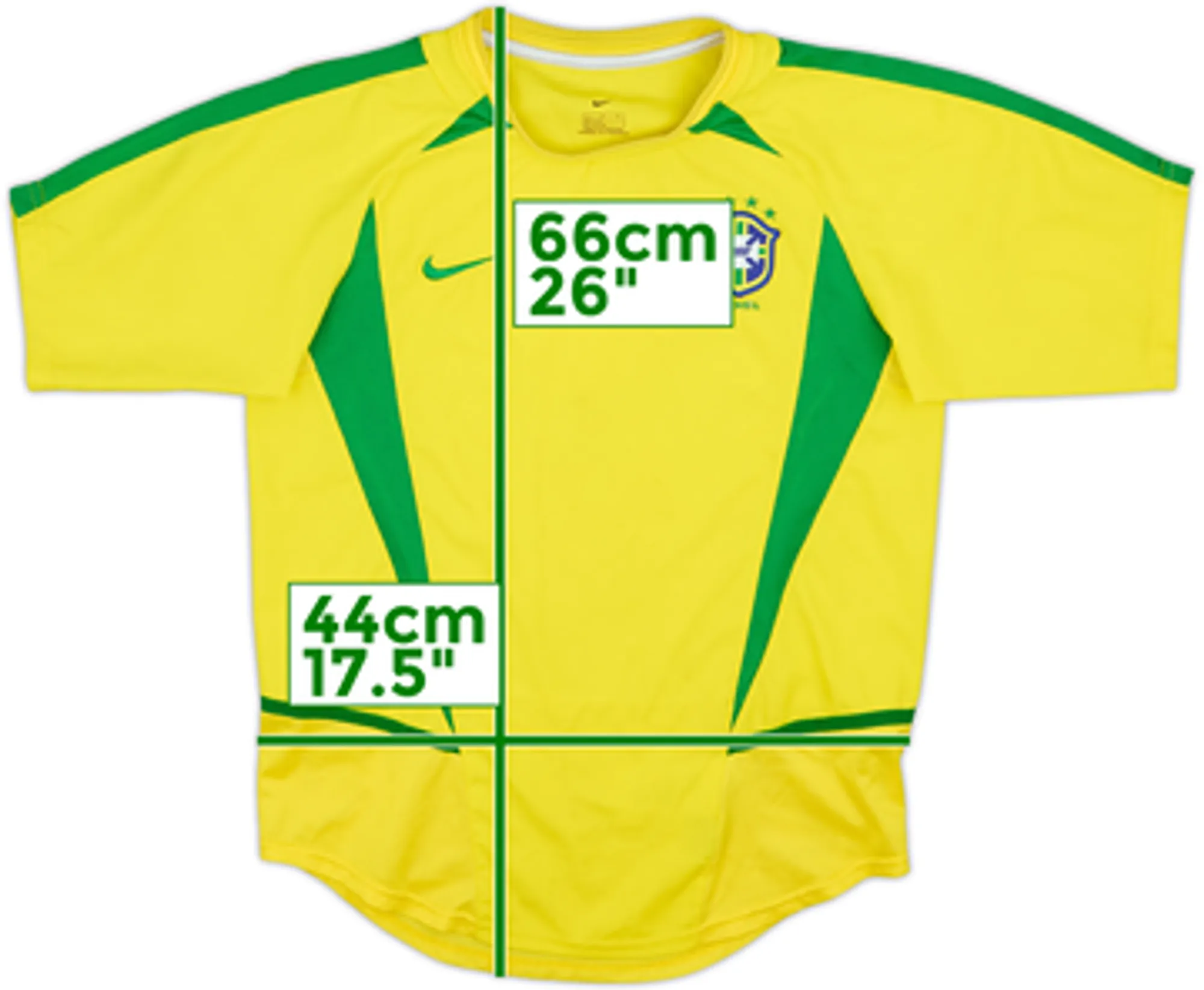 2002-04 Brazil Home Shirt Ronaldo #9  - 6/10 - (L)